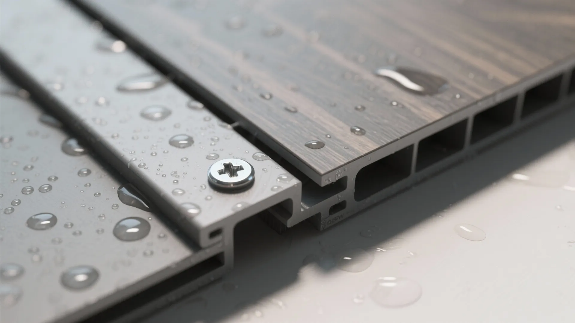 Moisture-smart planks for kitchenettes and bathrooms