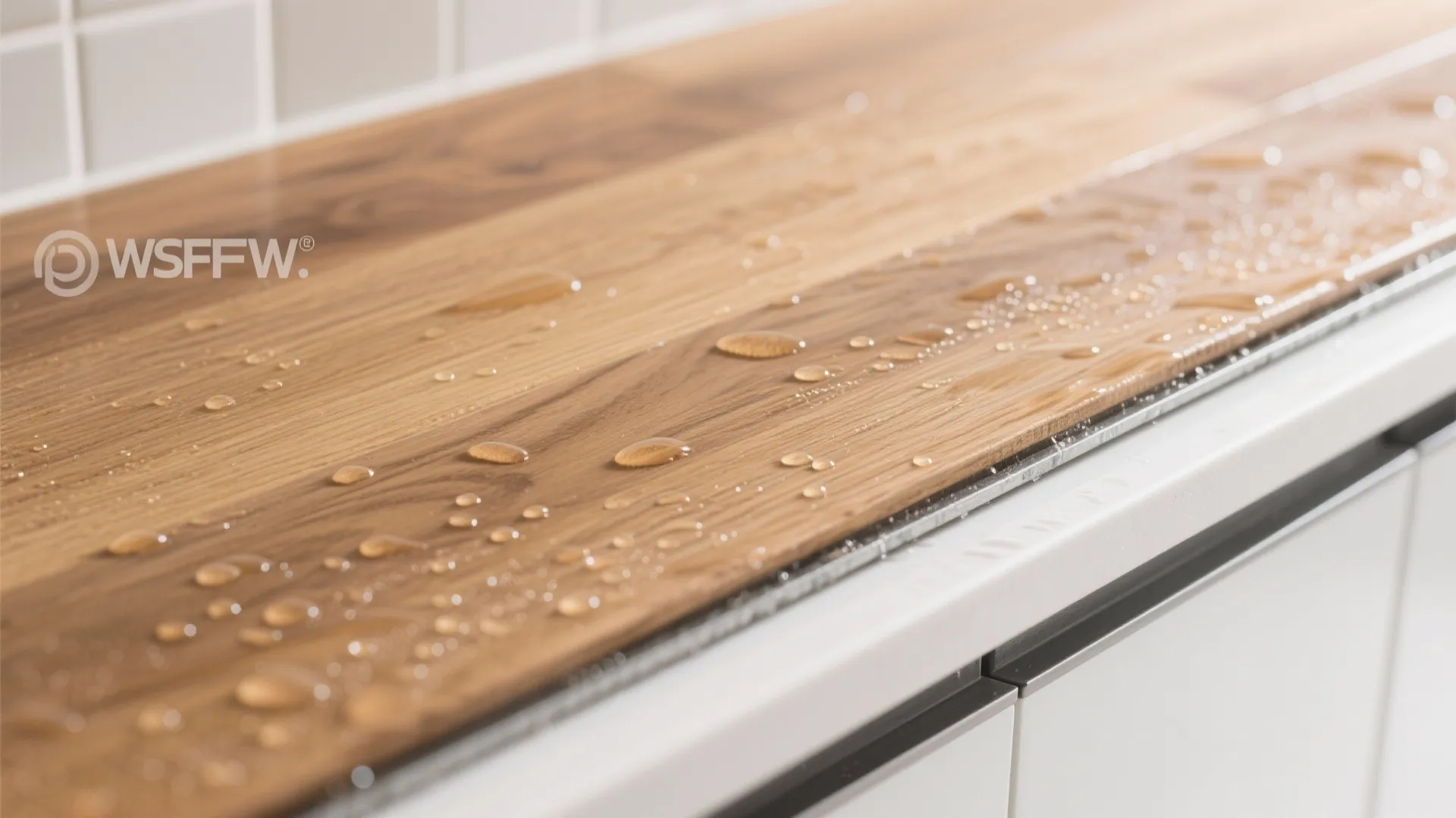 Moisture-smart planks as a backsplash alternative