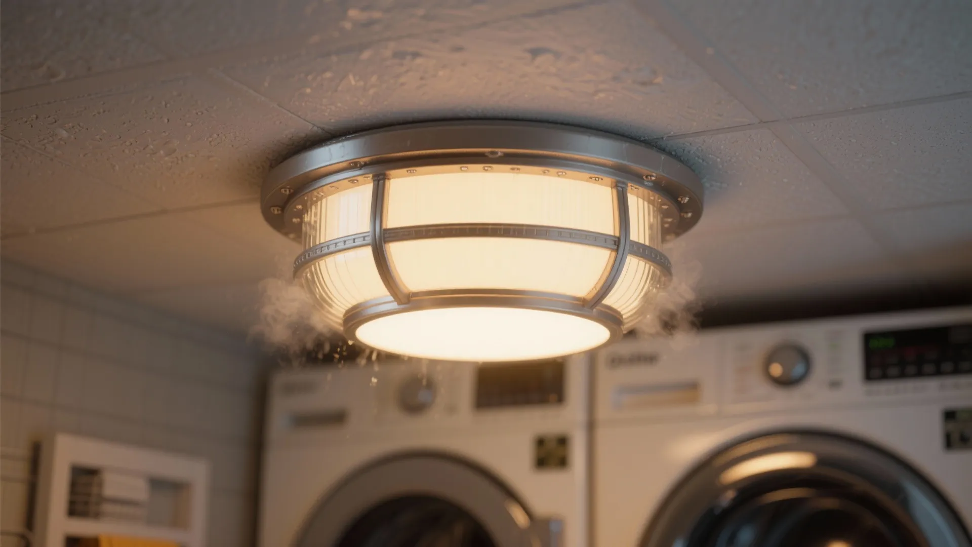 3. Moisture-Rated Semi-Flush Fixtures for Style + Safety