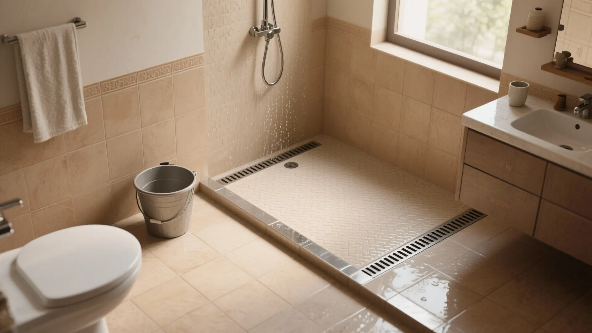 Moisture-smart surfaces and drainage