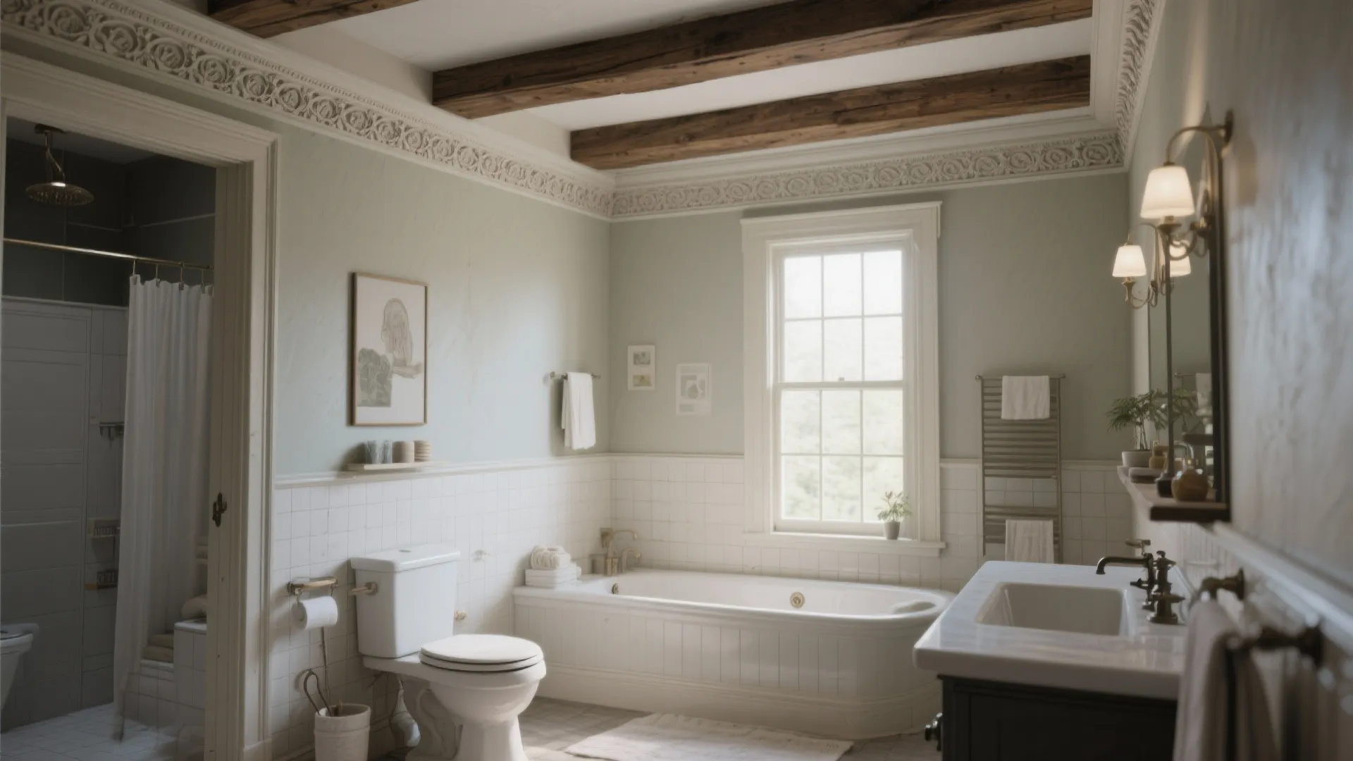 9. Blend with Ceiling Beams