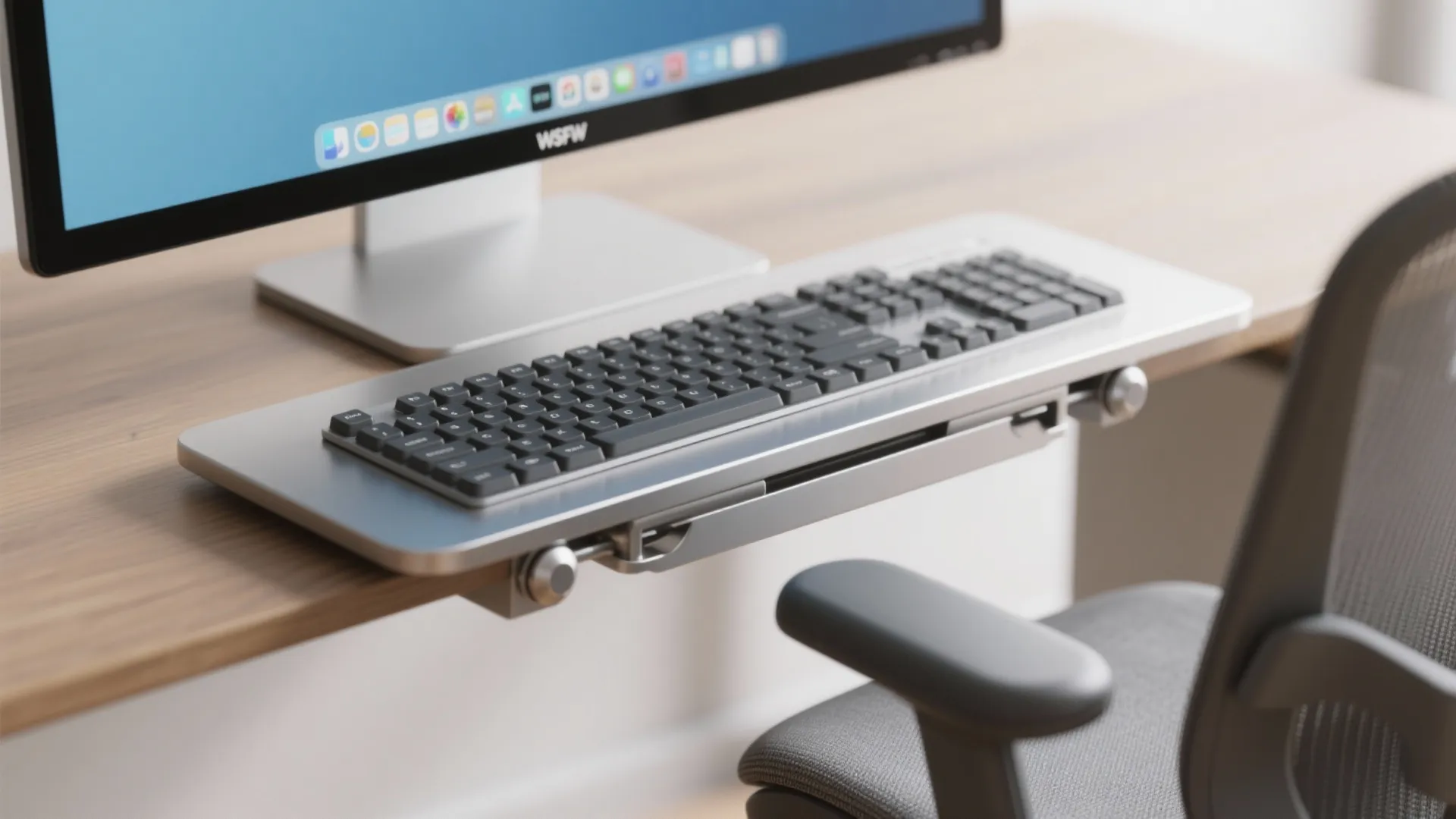 Ergonomics first: chair, desk height, and monitor