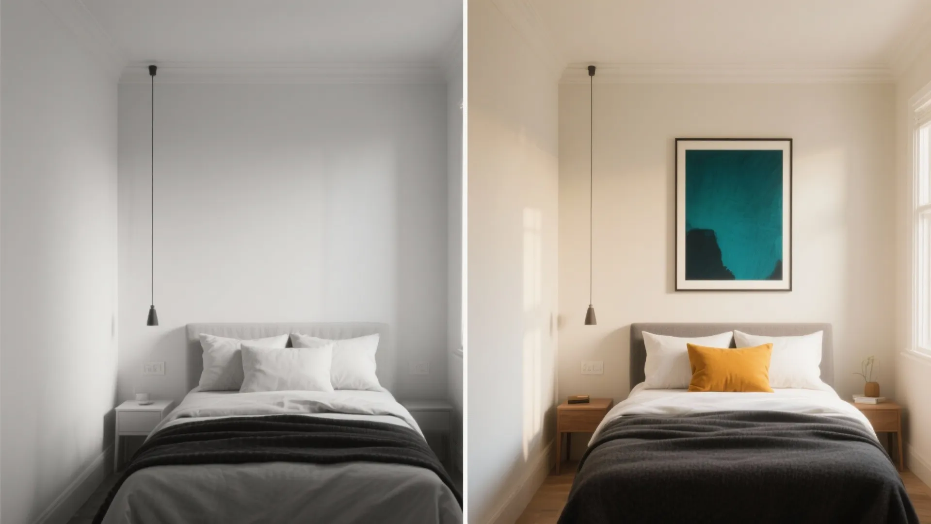 Monochrome Base + Bold Accent