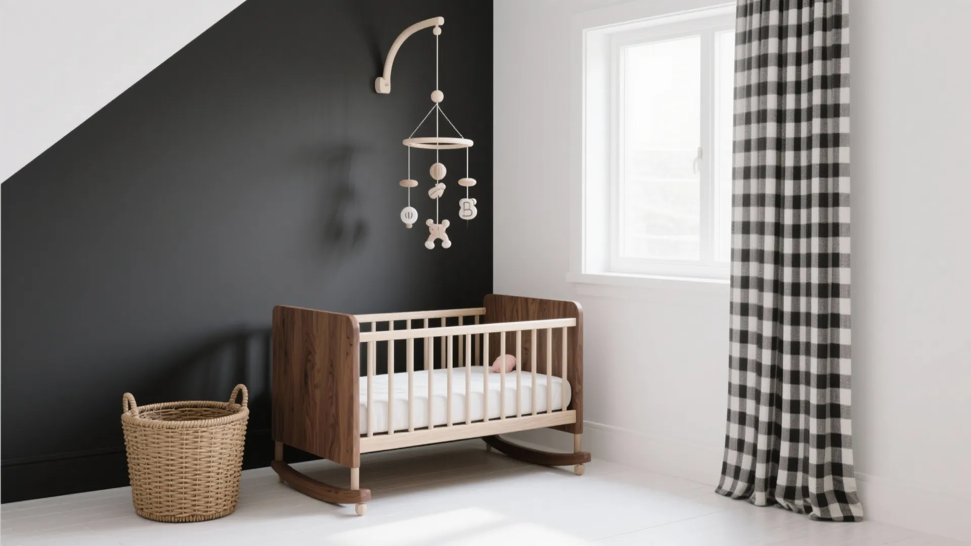 Modern Monochrome with Warm Wood