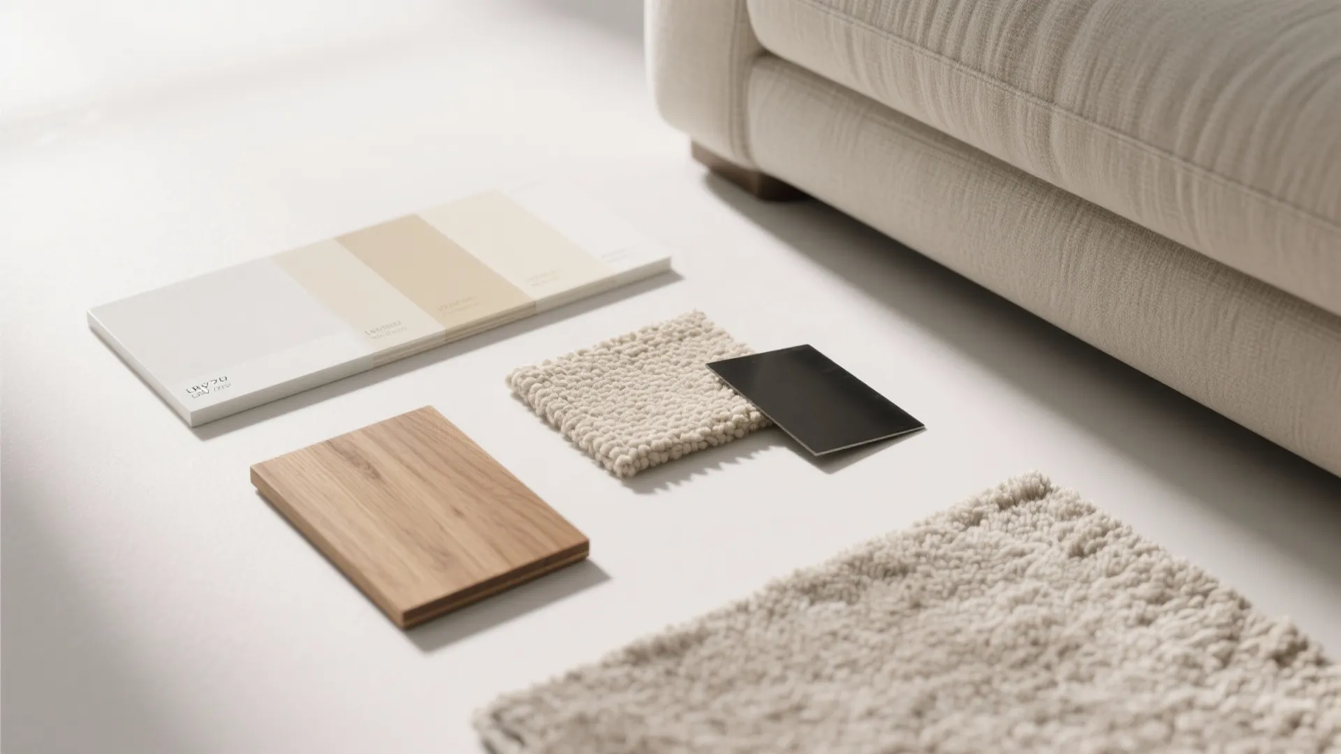 Monochrome, light-reflective palette with texture