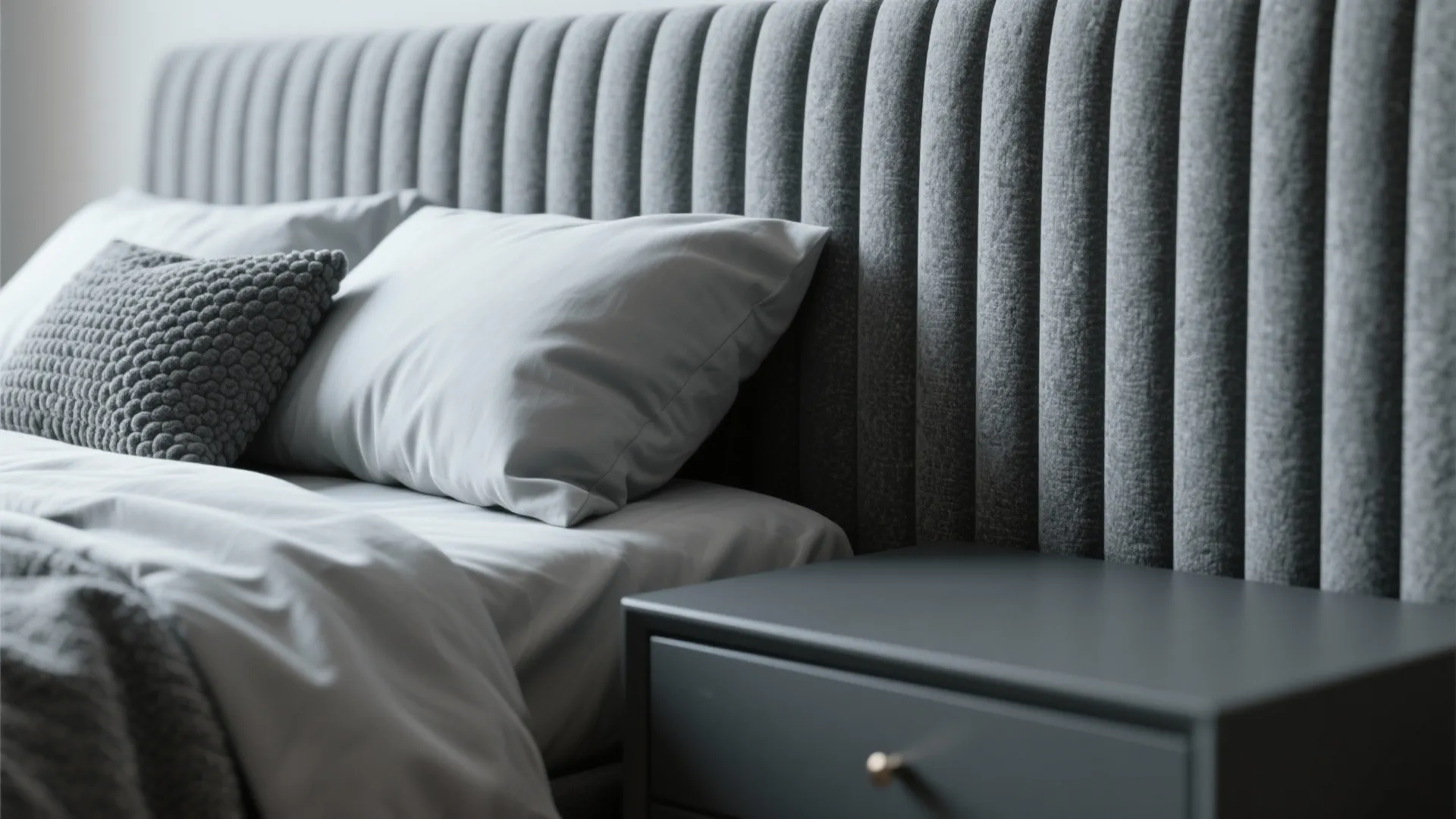 1. Monochrome Minimalist Gray King Set