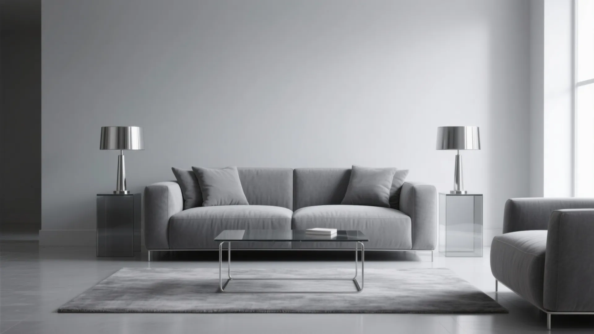 Monochrome Grey + Metallic Highlights (Modern Glow)