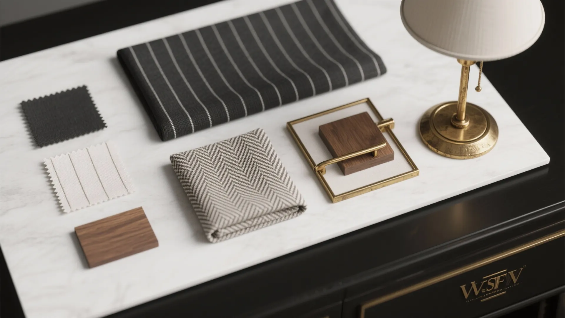 Monochrome Base with Warm Metallic Notes