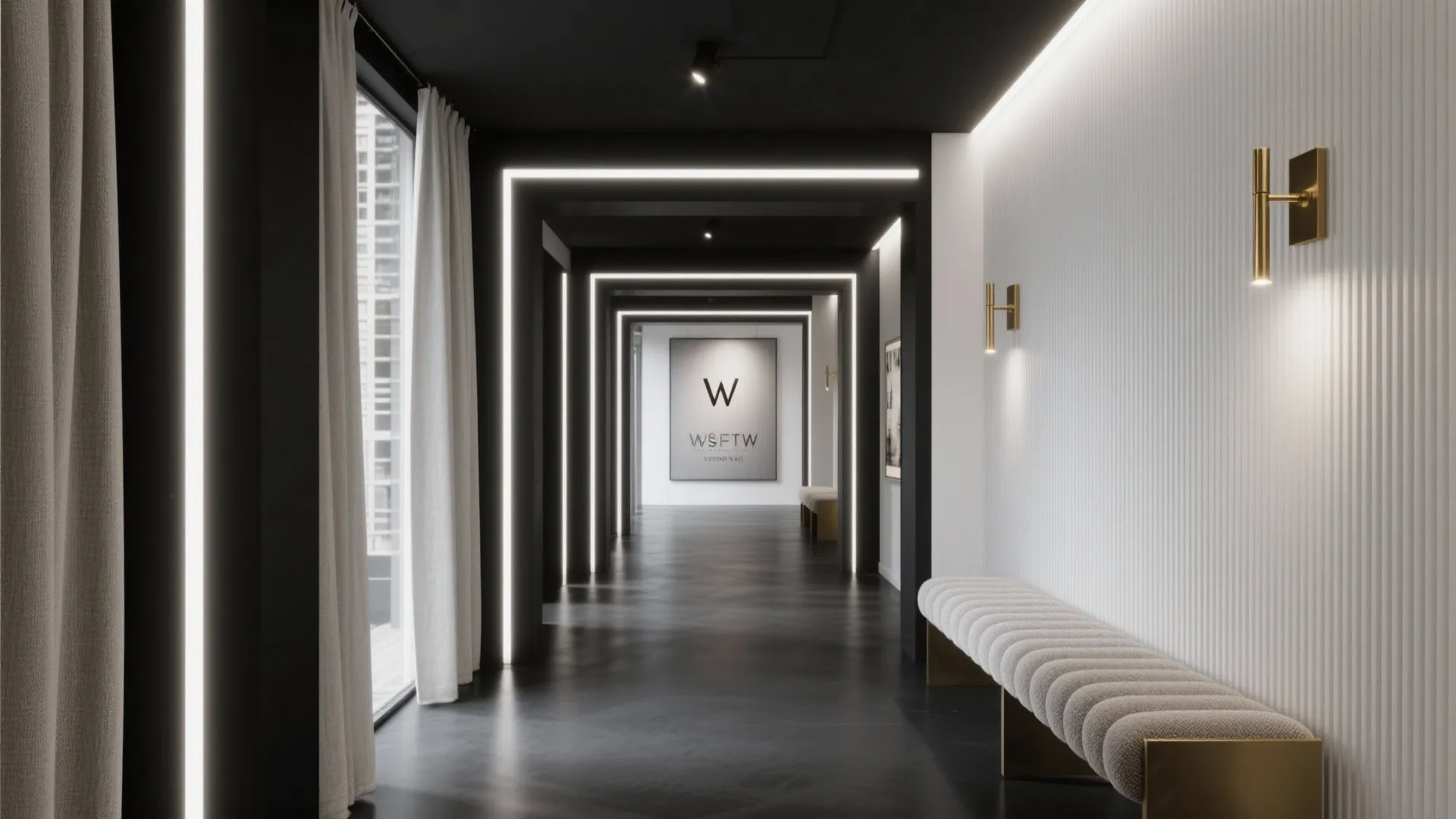 Monochrome with Metallic Highlights