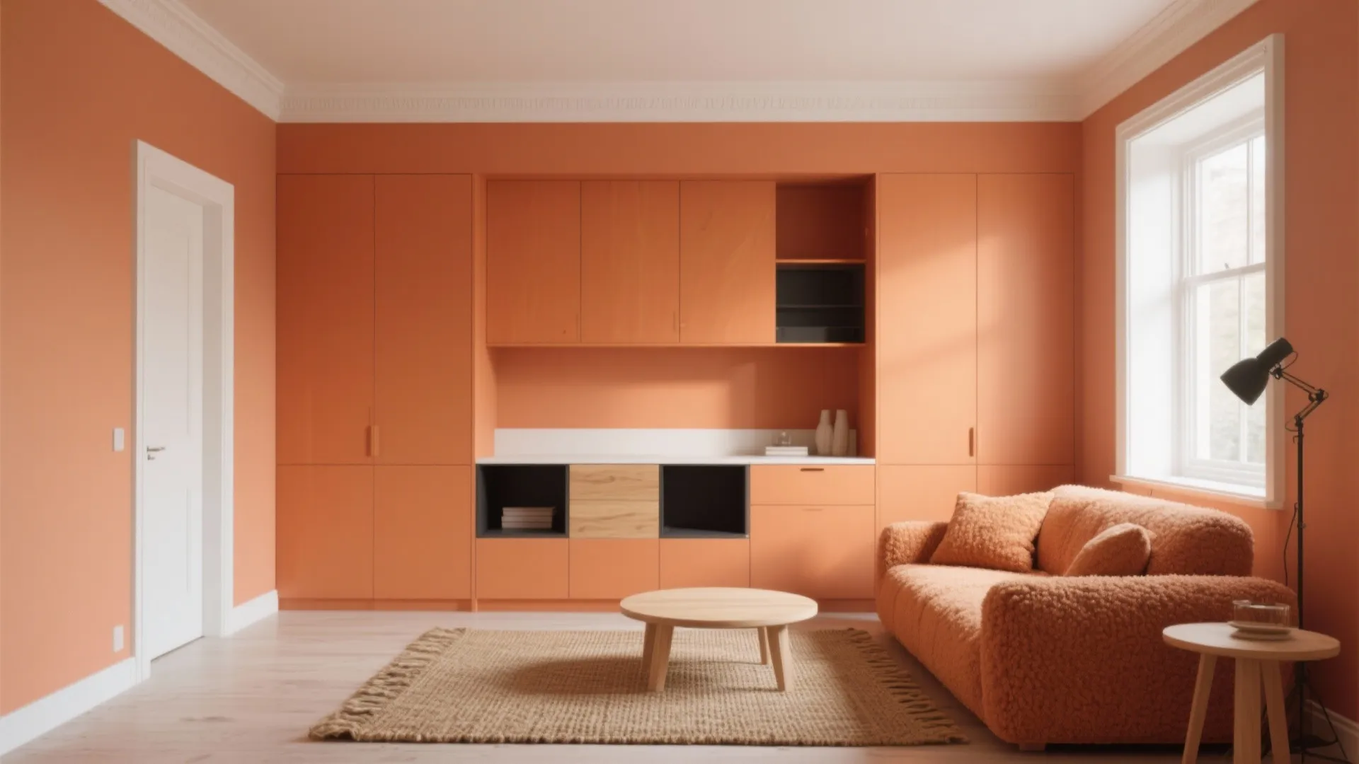 Monochrome Orange Tints with Charcoal or White Breaks