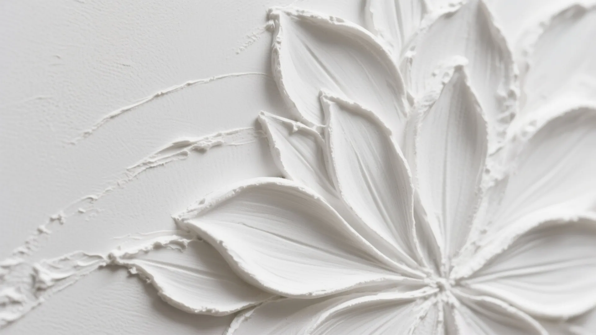 Monochrome Relief Blossoms for Minimalist Homes