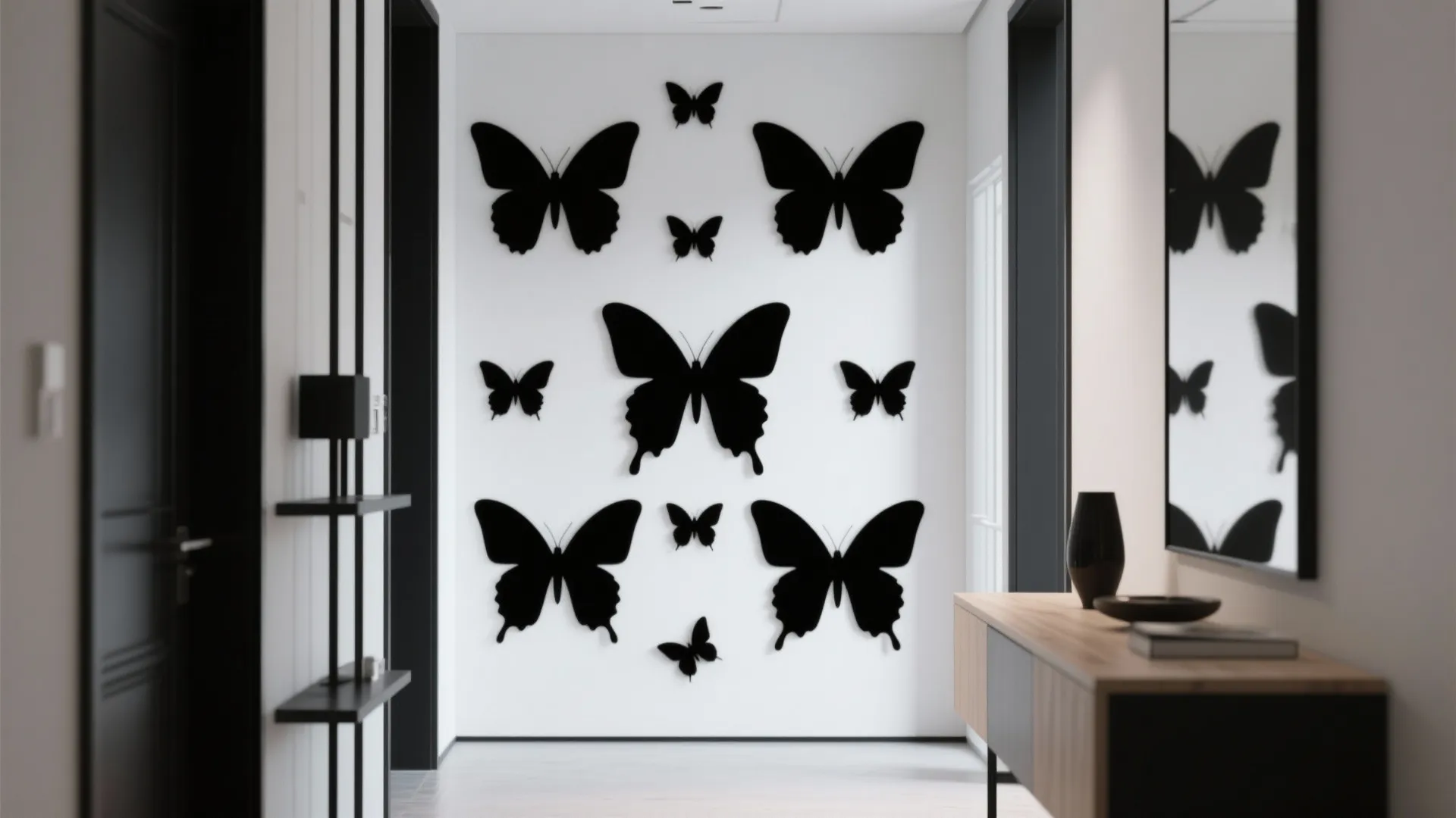 3) Chic Monochrome Silhouettes