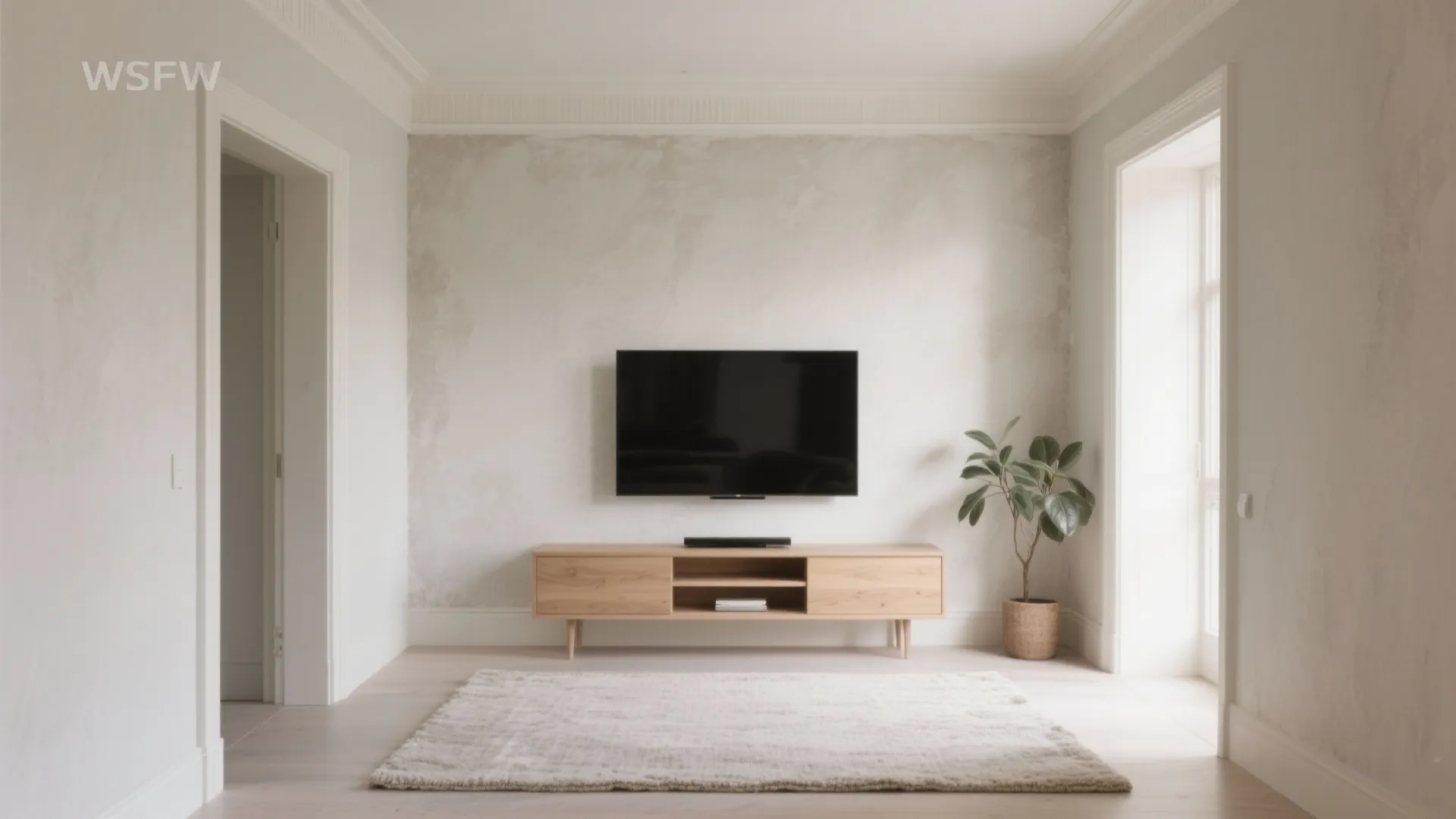 1) Minimalist monochrome with soft texture