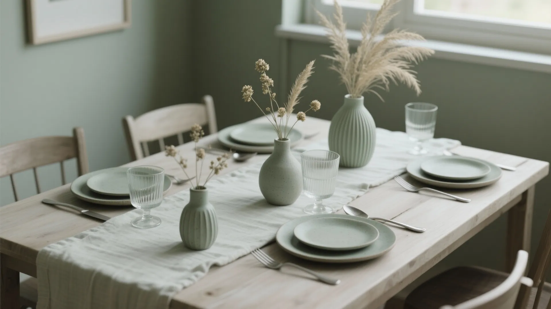 Monochrome Tablescape with Texture