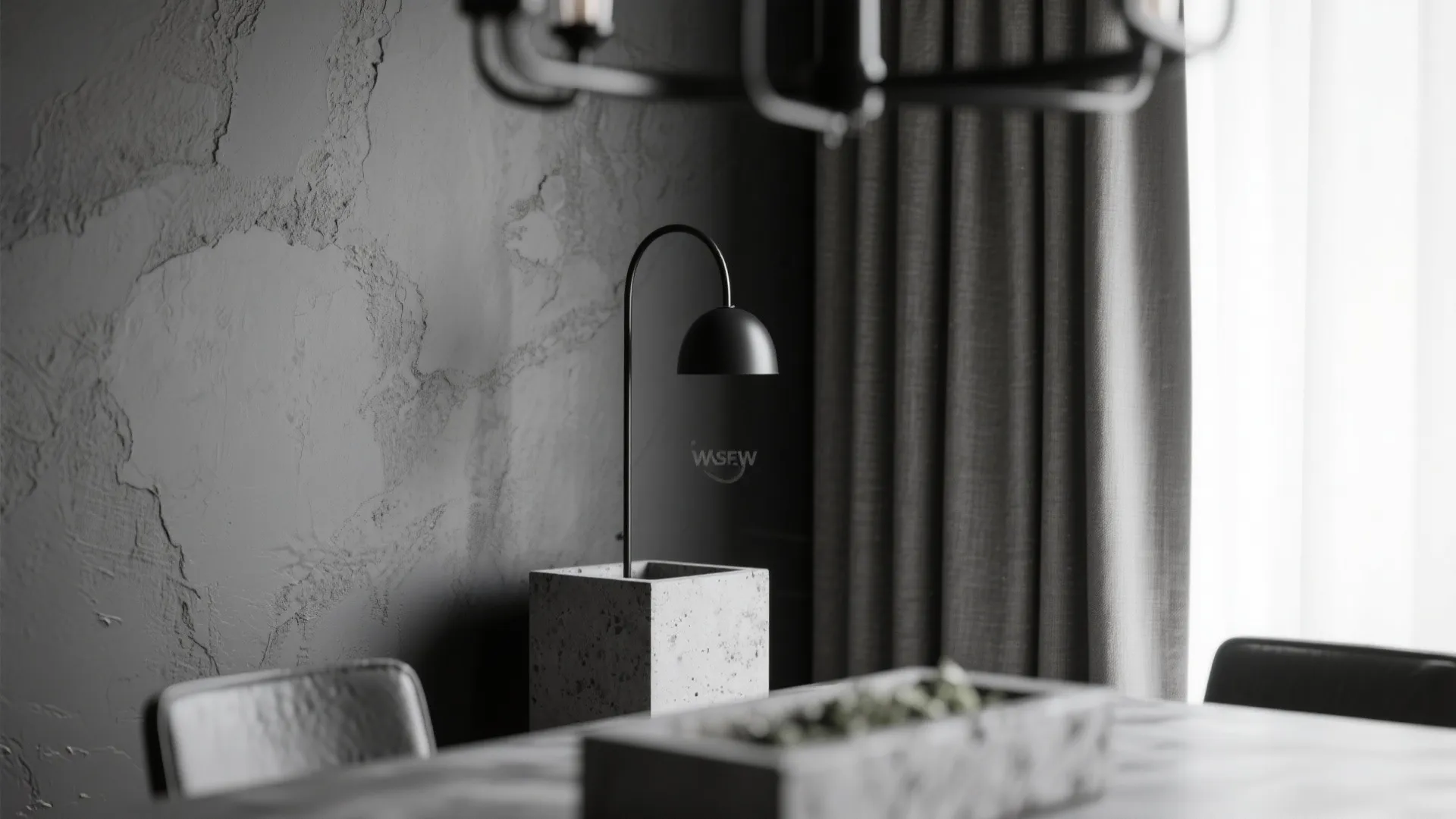 Monochrome with Texture (Charcoal, Stone, Linen)