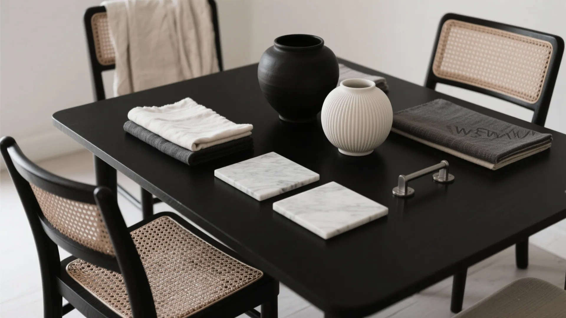 Monochrome Layers: Black, White, and Texture