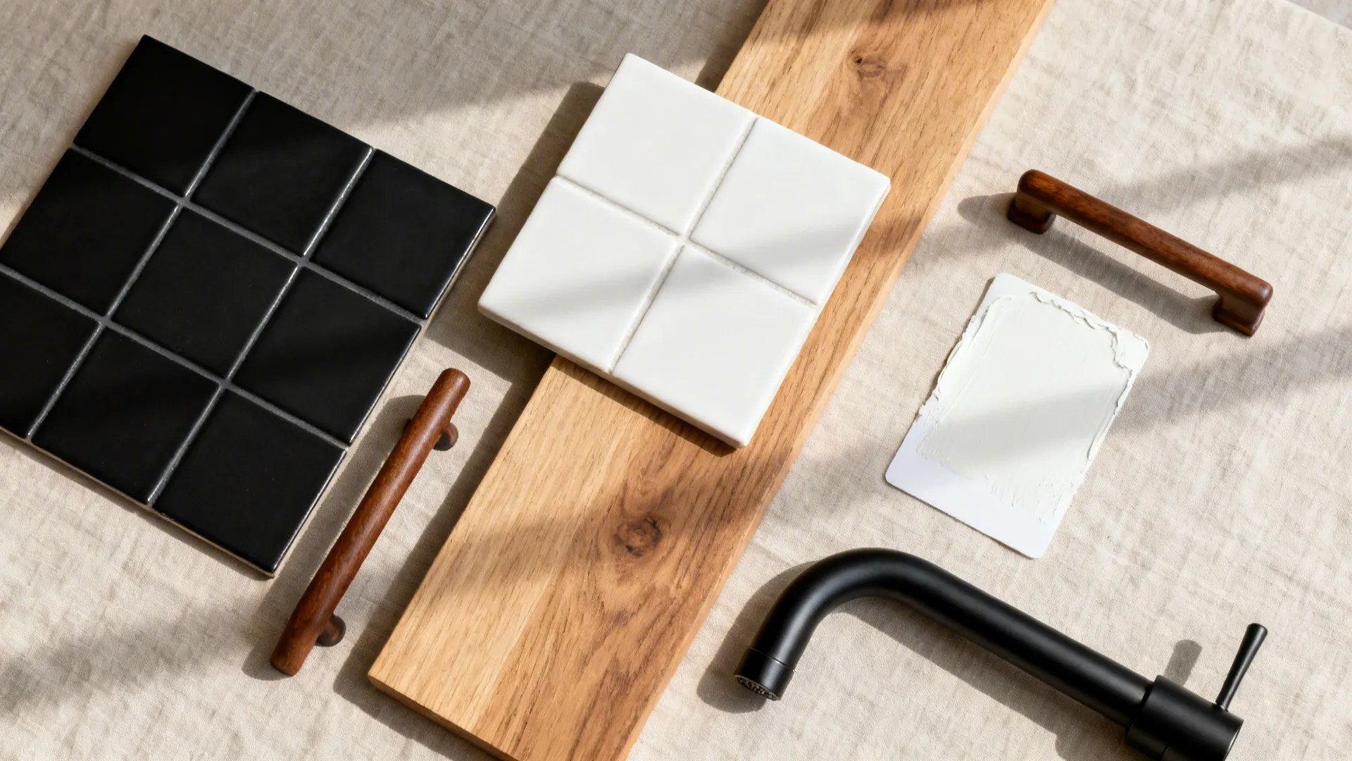 Monochrome With Warm Wood Accents