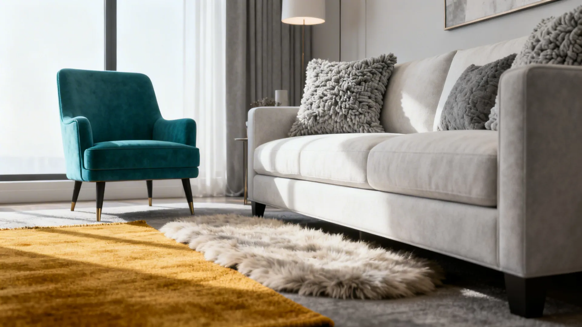 2. Monochrome Palette with a Single Accent