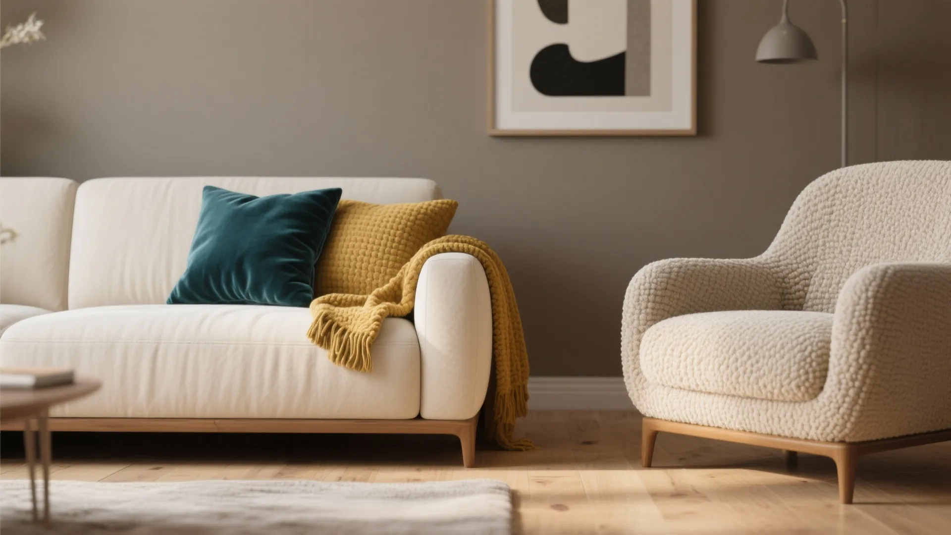 1. Monochrome base with one accent color