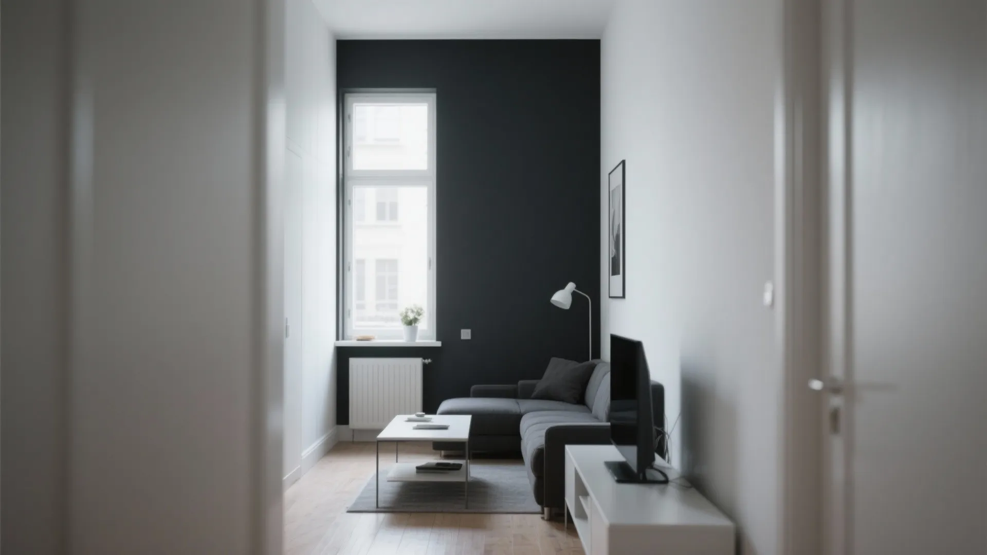 Minimalist Monochrome Accent Wall