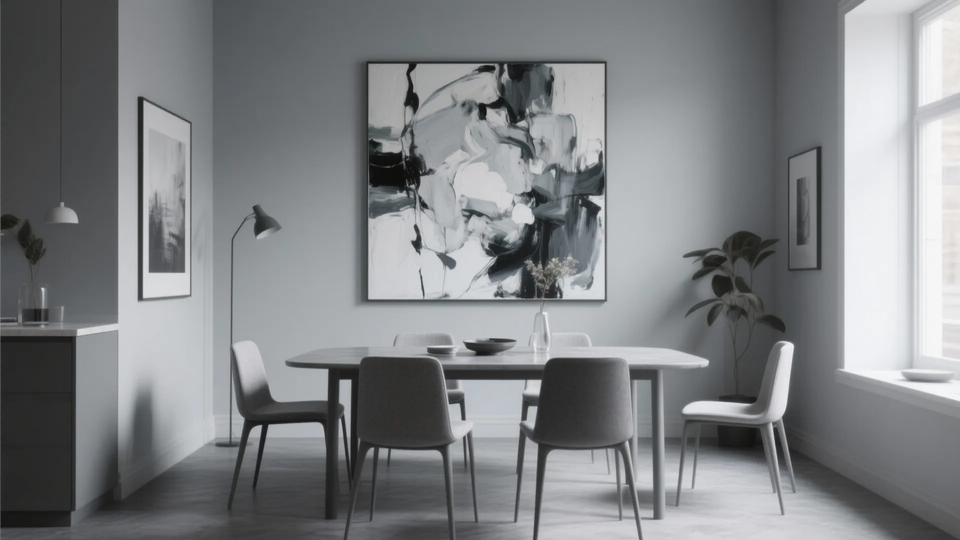 Monochrome Scheme with Bold Artwork