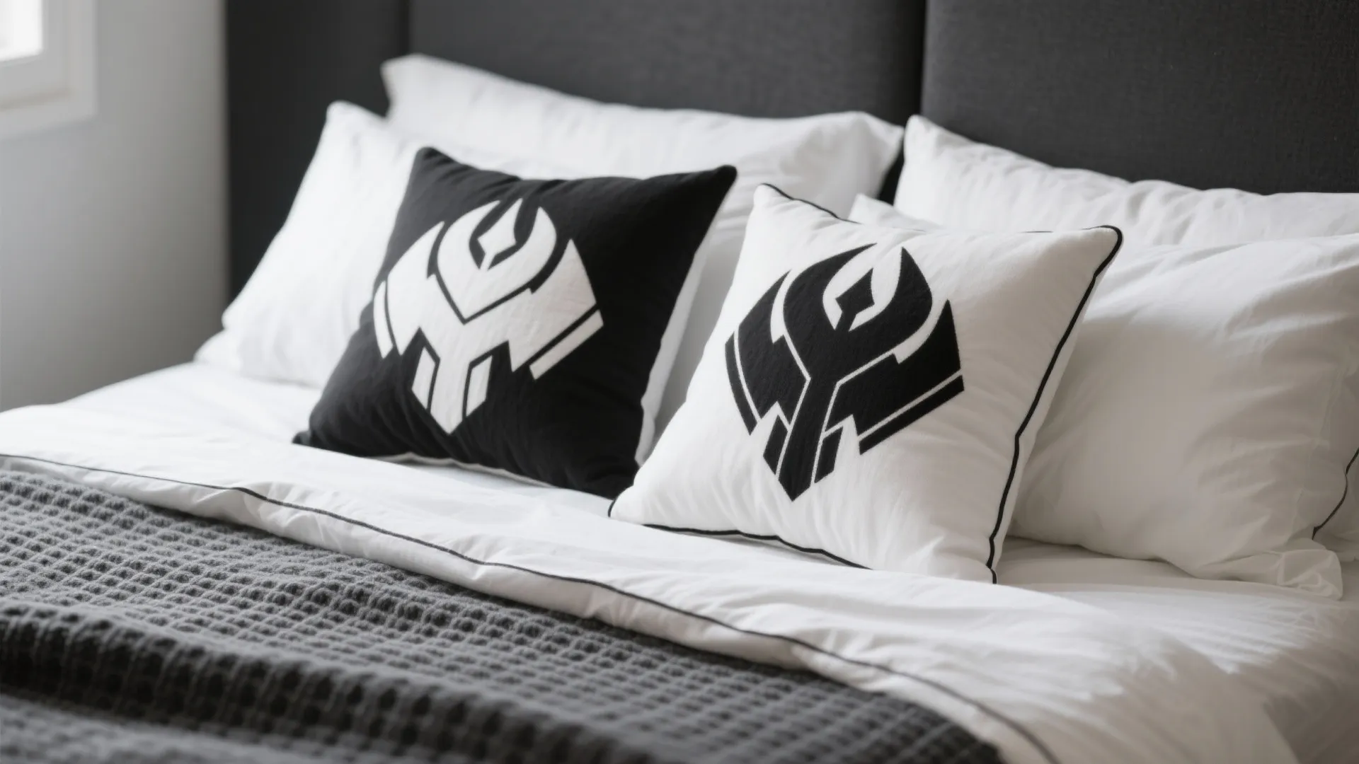 Monochrome Bedding with Rebel/Imperial Accents