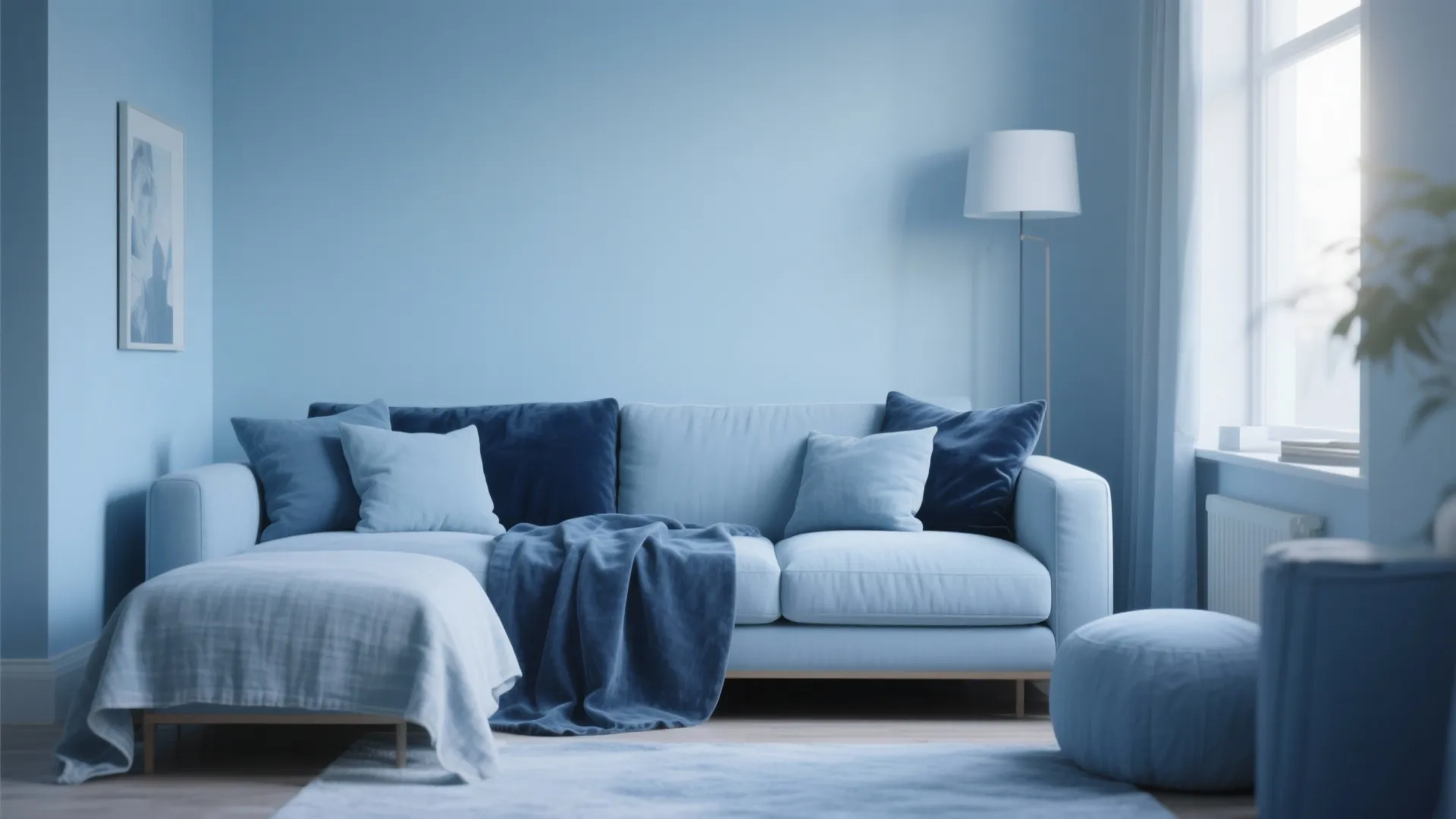 5. Monochrome Blue Layers