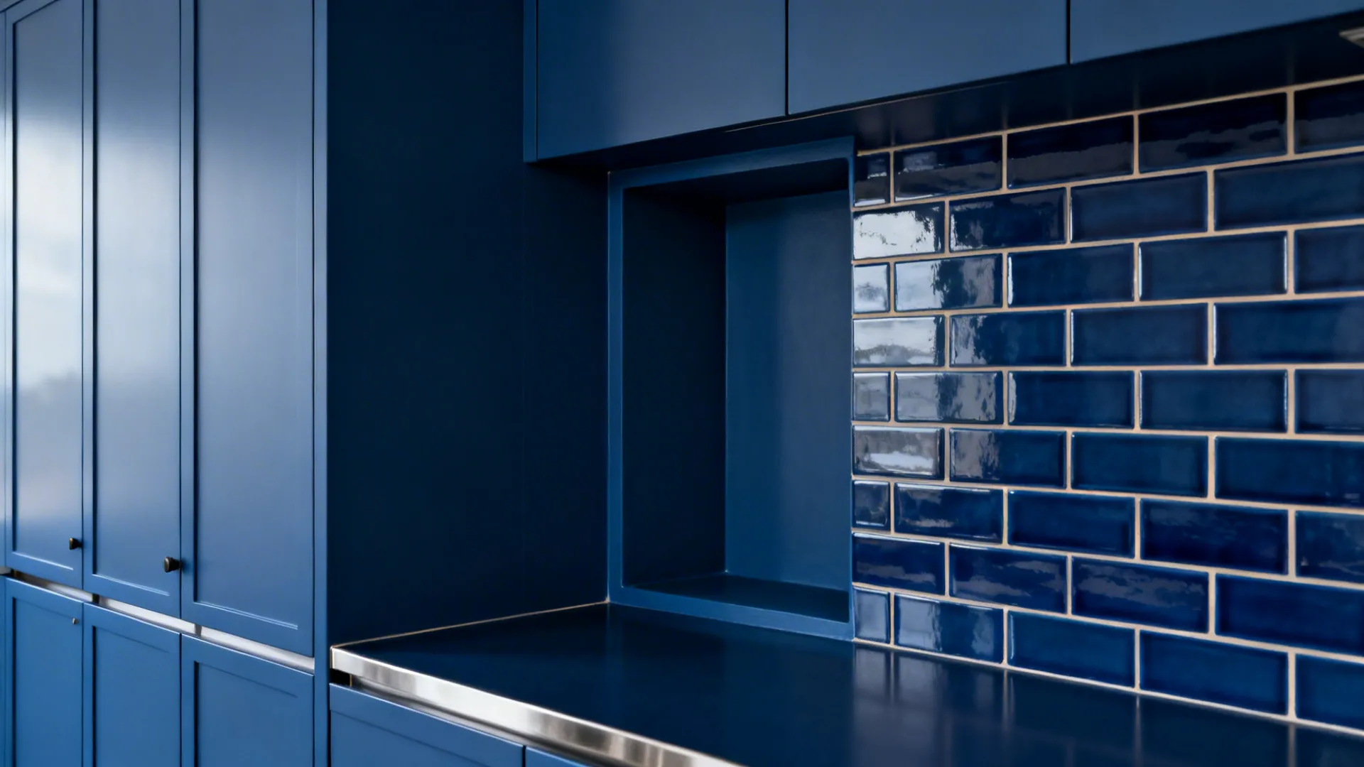 Monochrome Deep Blue Layers: Tone-on-Tone Without the Gloom