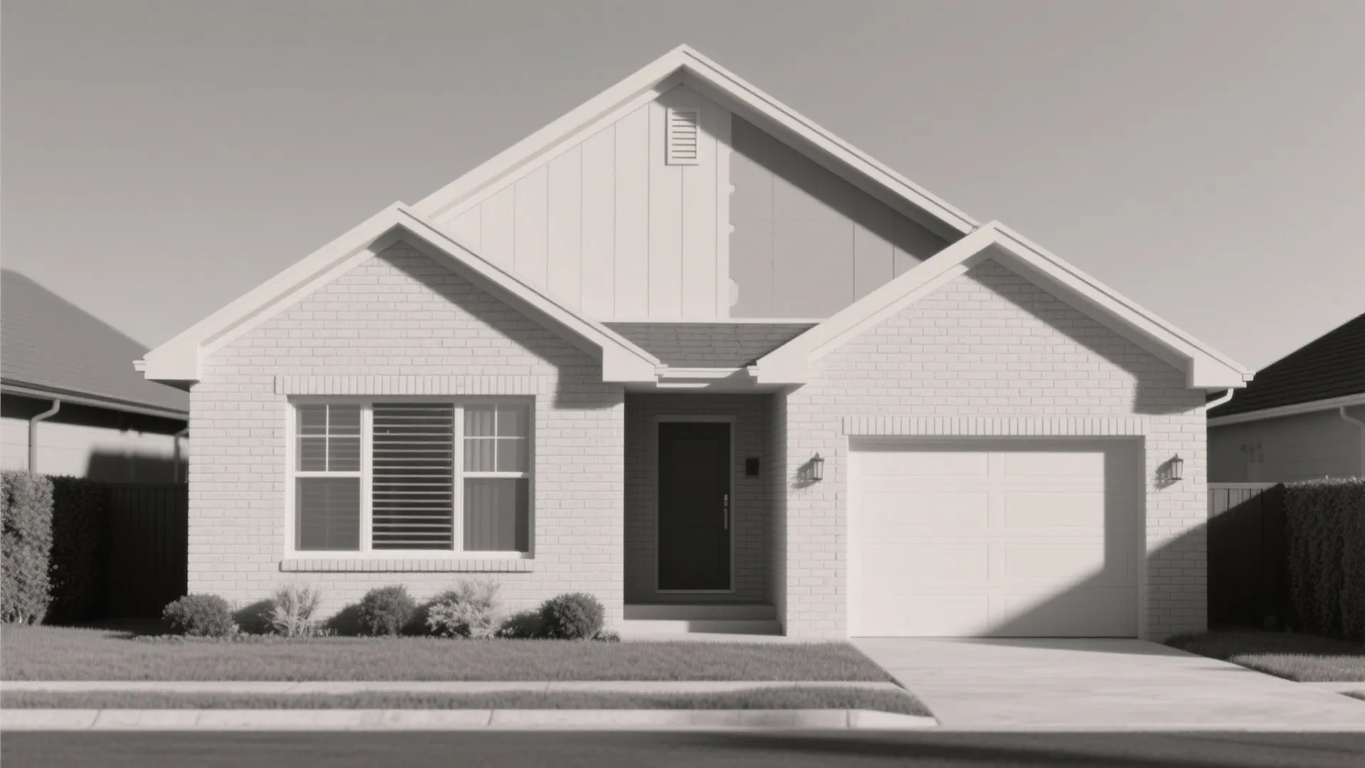 1. Go monochrome for a modern, unified facade