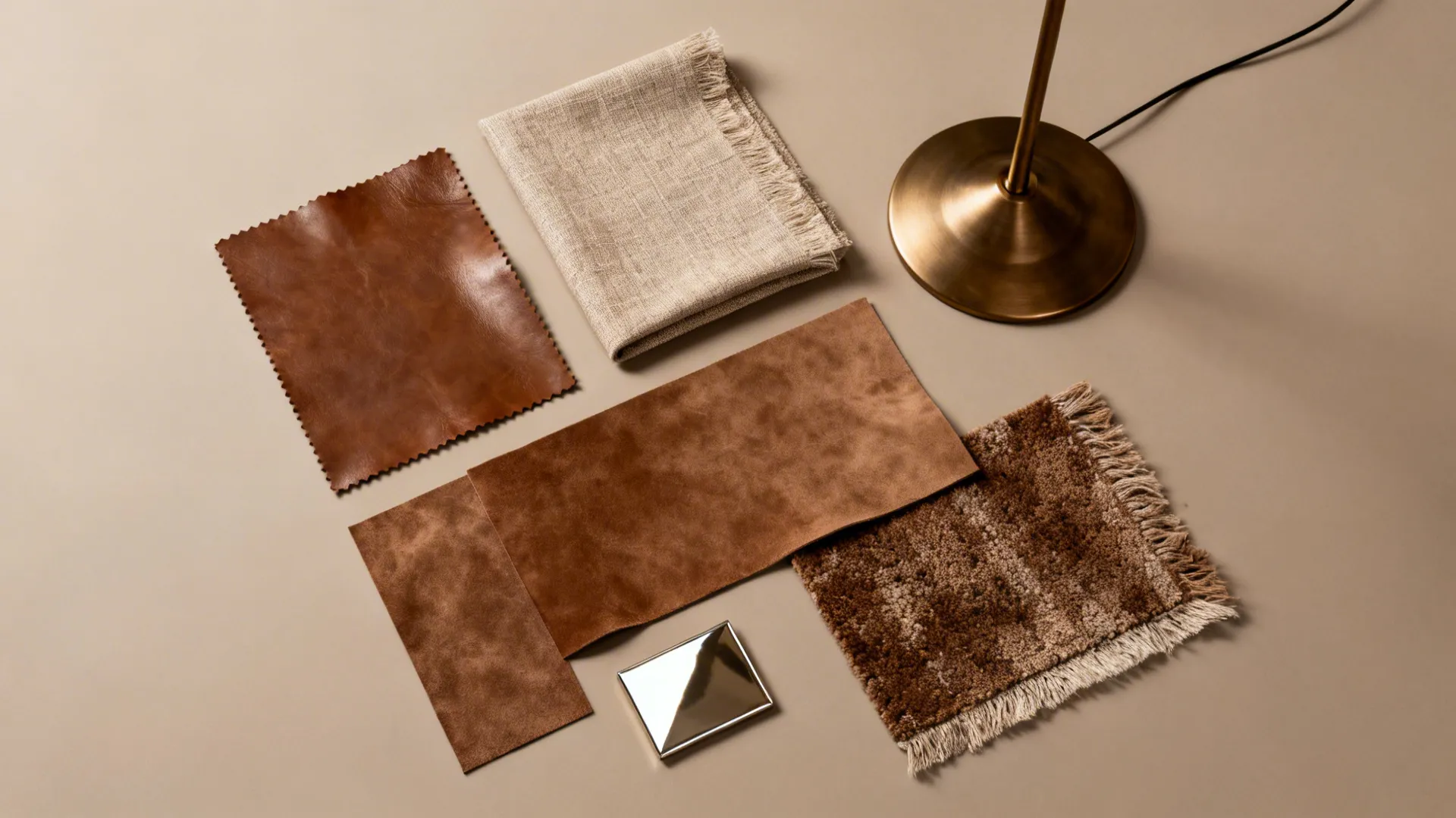 5. Monochrome Brown with Textural Contrast