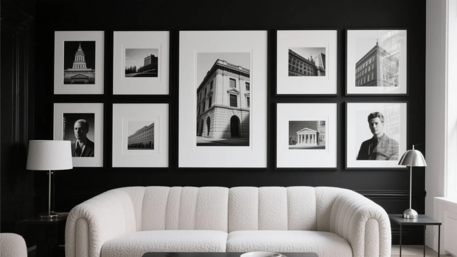 Monochrome Black-and-White Wall