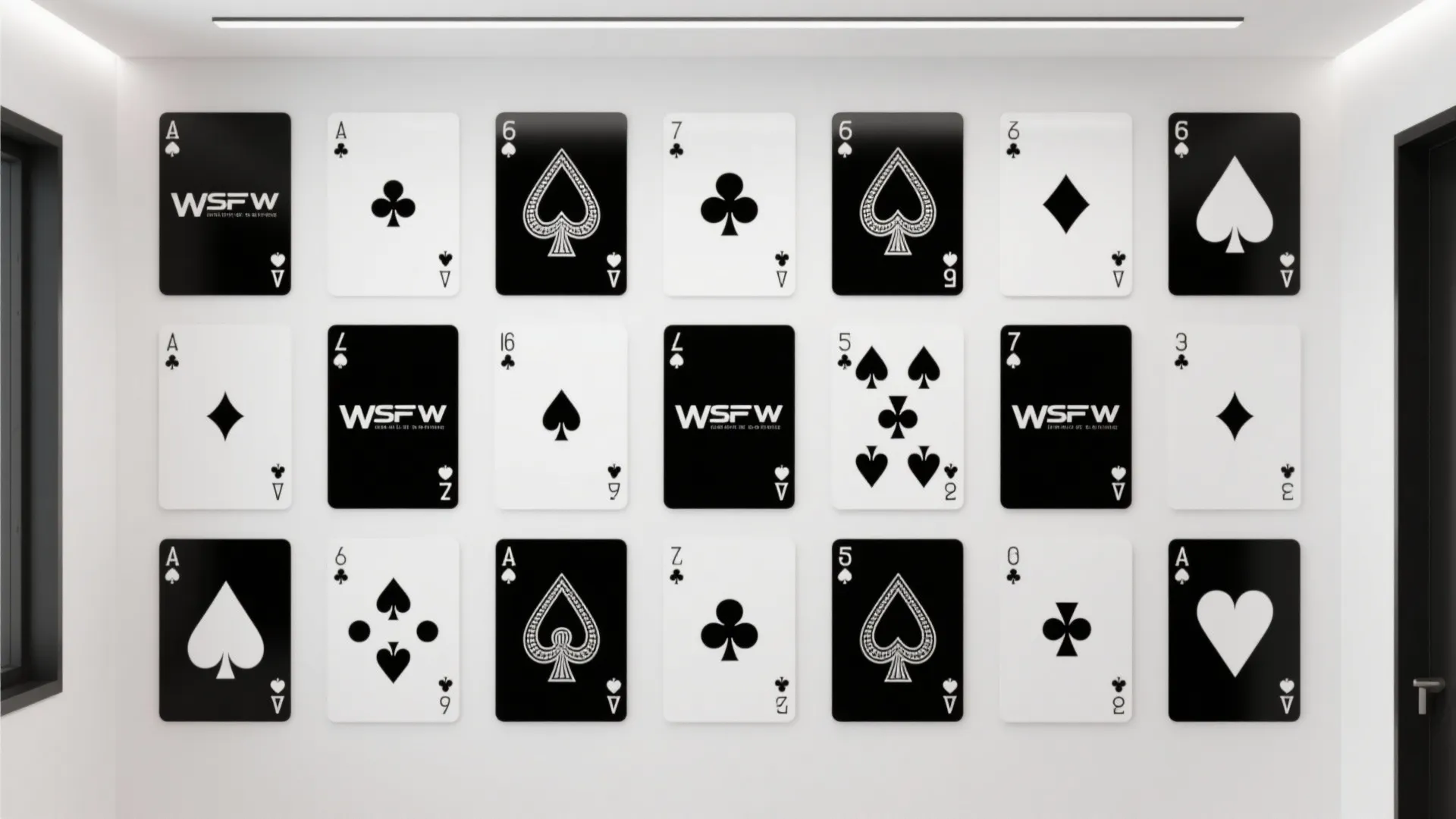 9. Minimalist Monochrome Deck