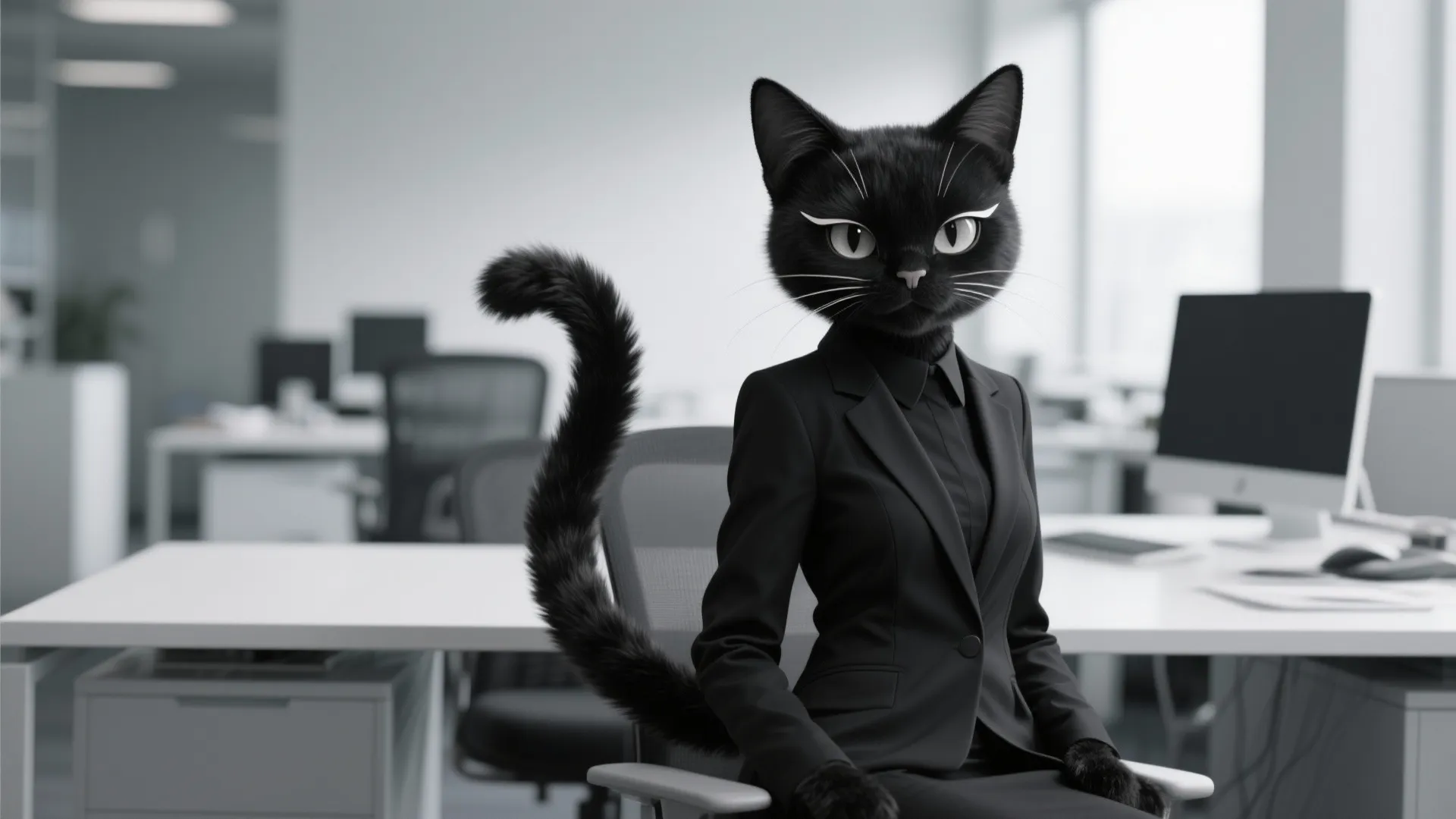 5. The Monochrome Cat