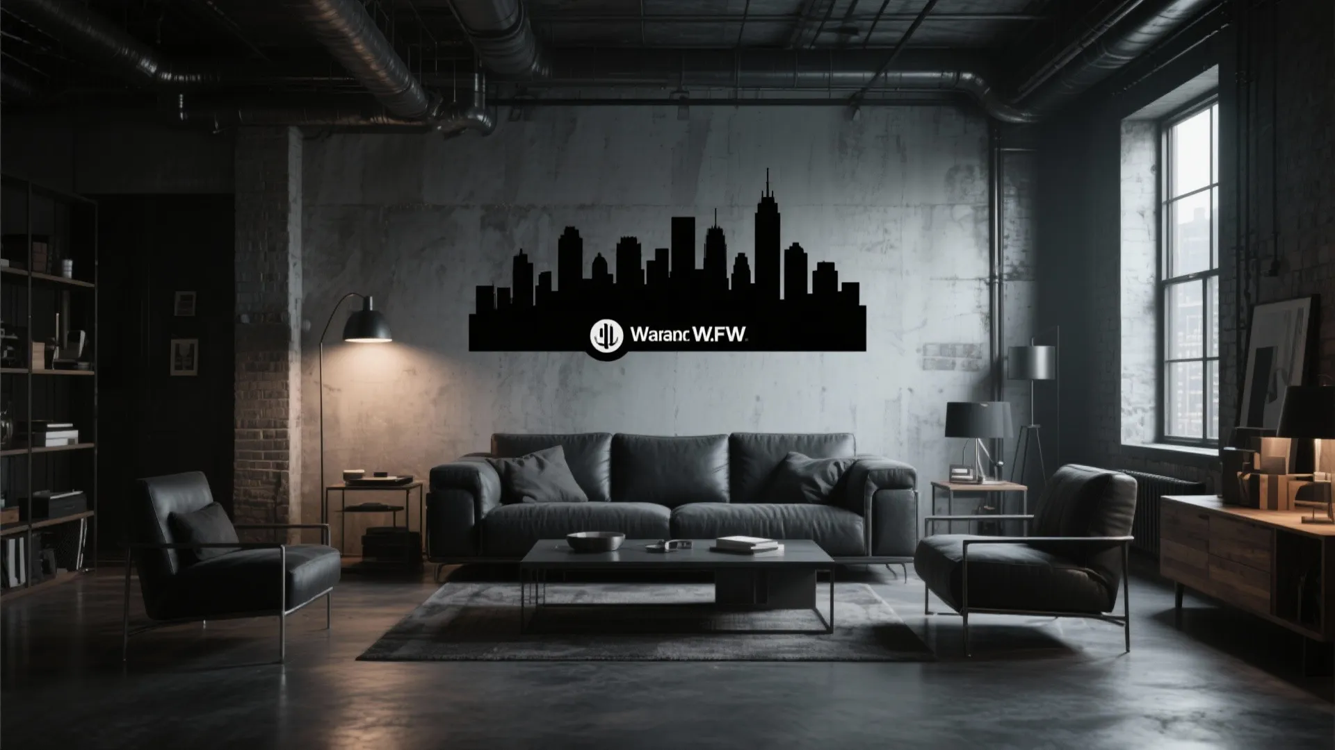 City Skyline in Monochrome