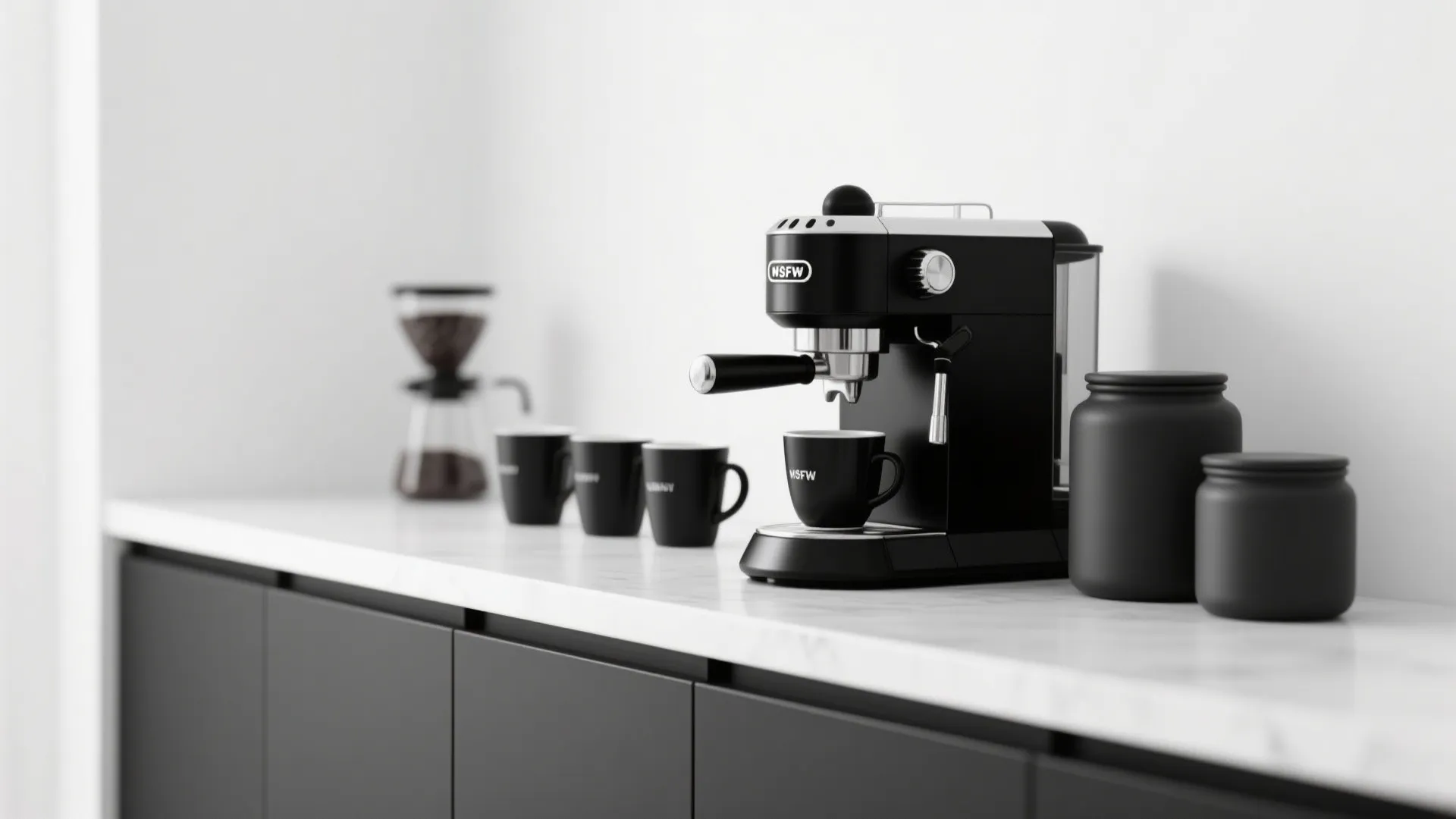 7. Minimalist Monochrome Setup