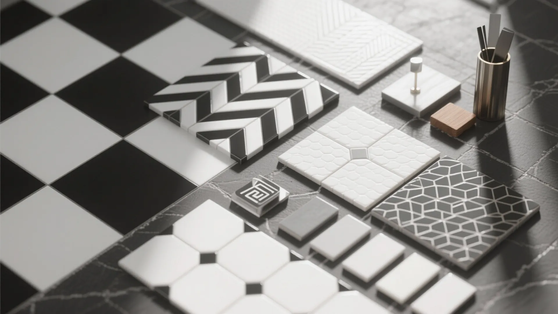Monochrome Schemes with Pattern Play