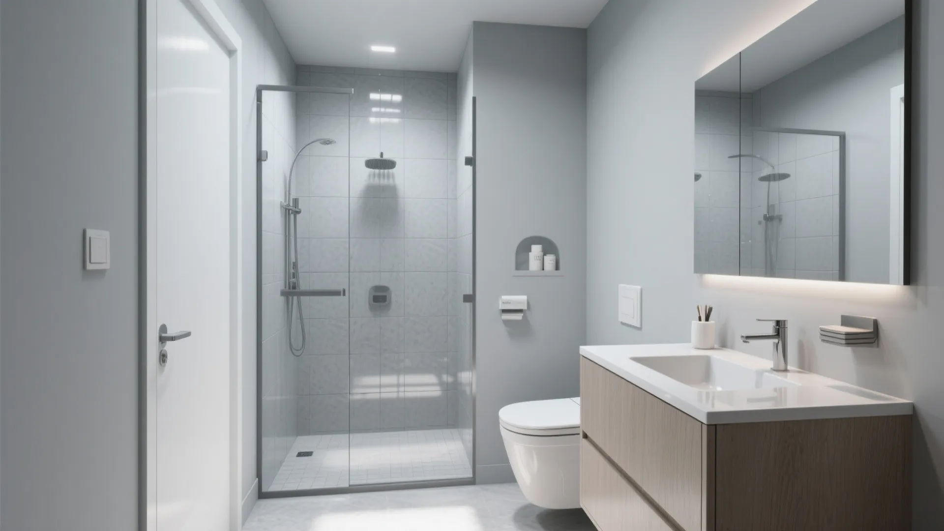 3. Monochrome schemes with glossy accents