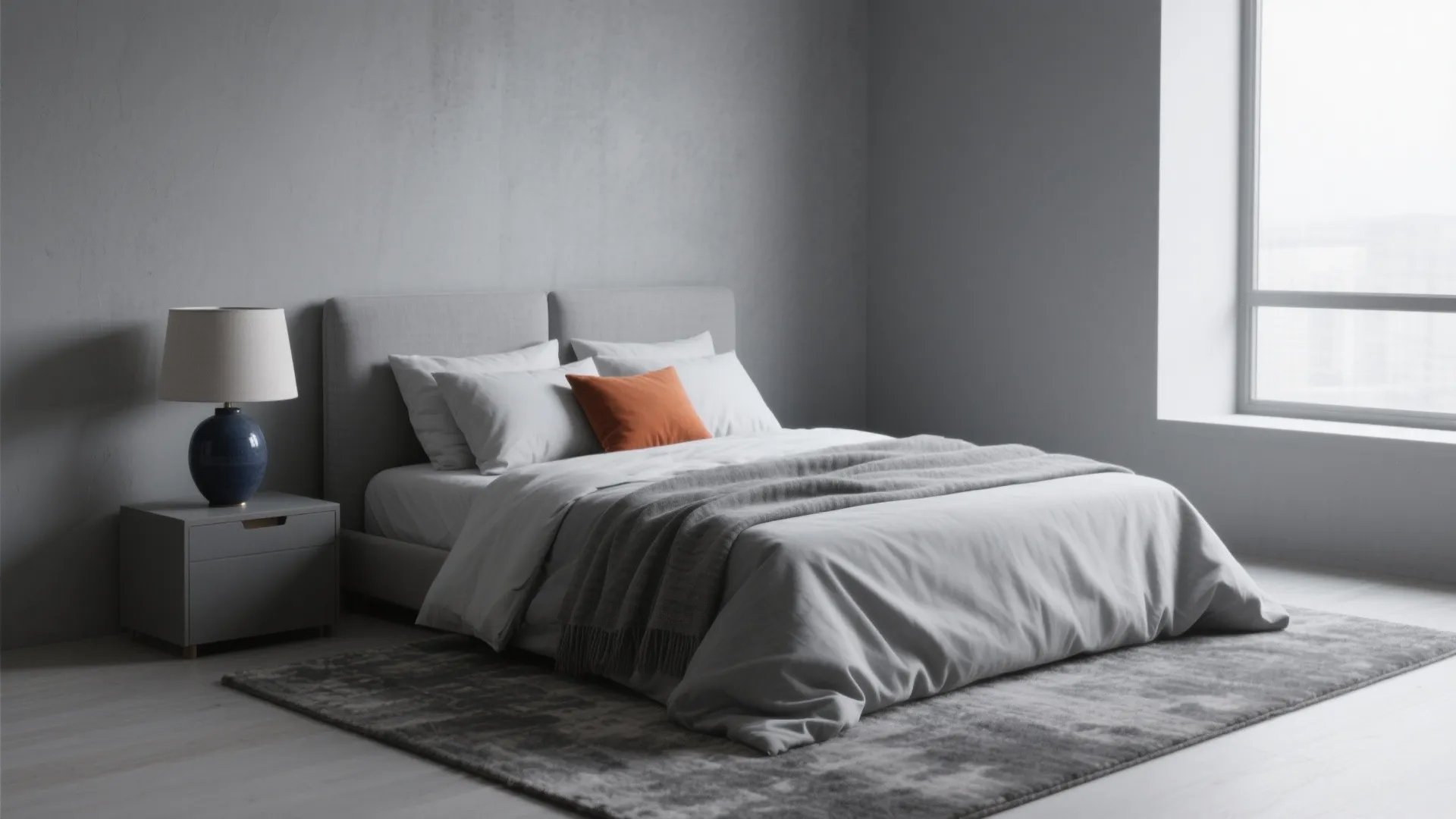 Monochrome Gray with a Single Accent