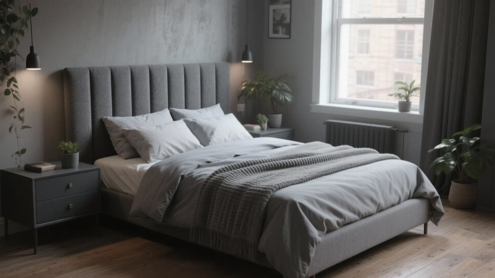 5 Creative Gray King Bedroom Set Ideas: Small-space friendly gray king bedroom set inspirations from a 10+ year interior designer