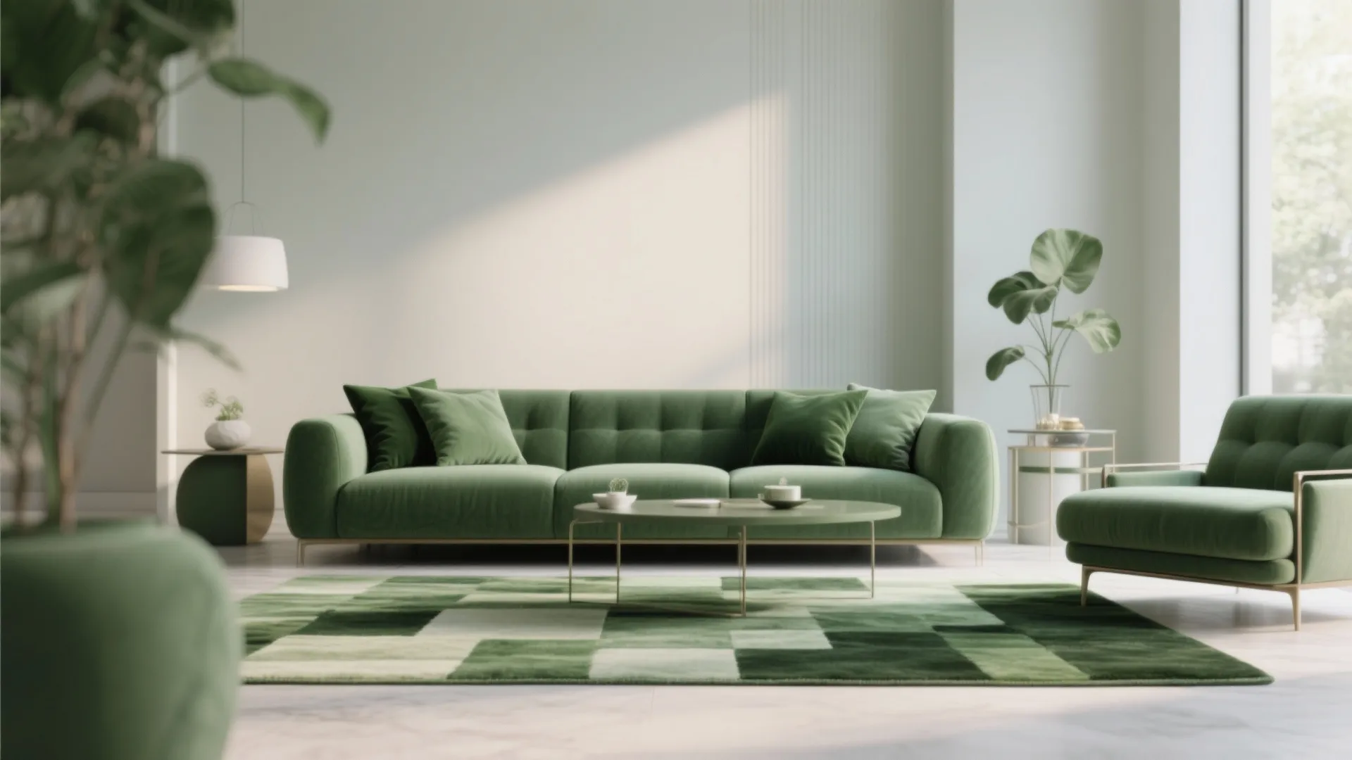 9. Monochrome Green Palette