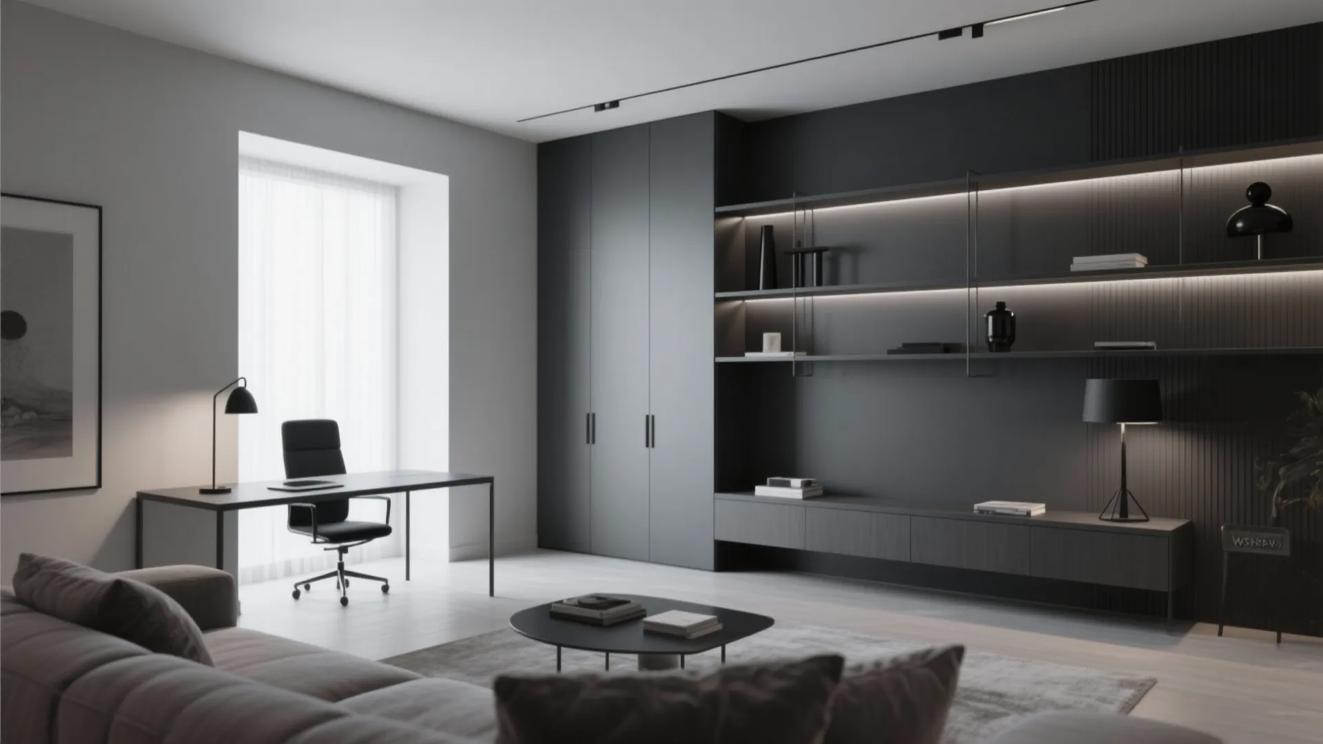 Sophisticated Monochrome (Charcoal to Dove)