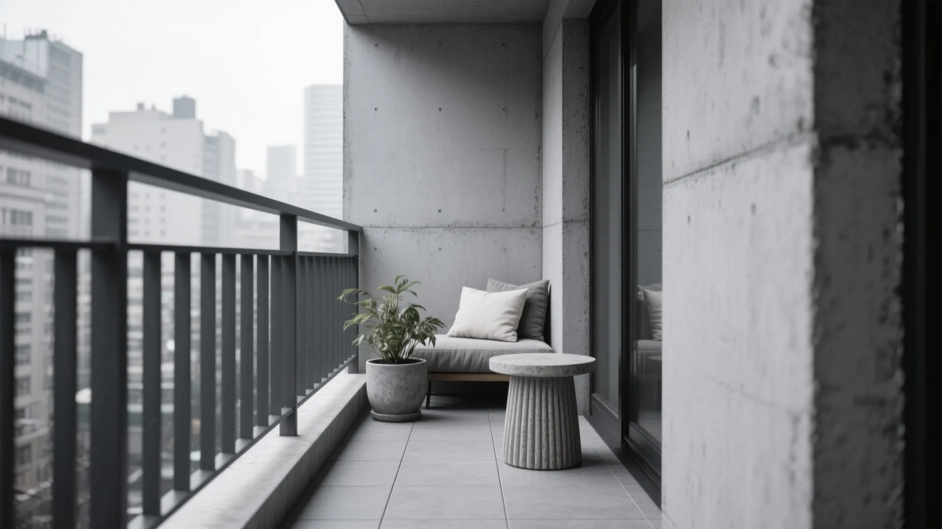 Monochrome Greys with High-Texture Surfaces