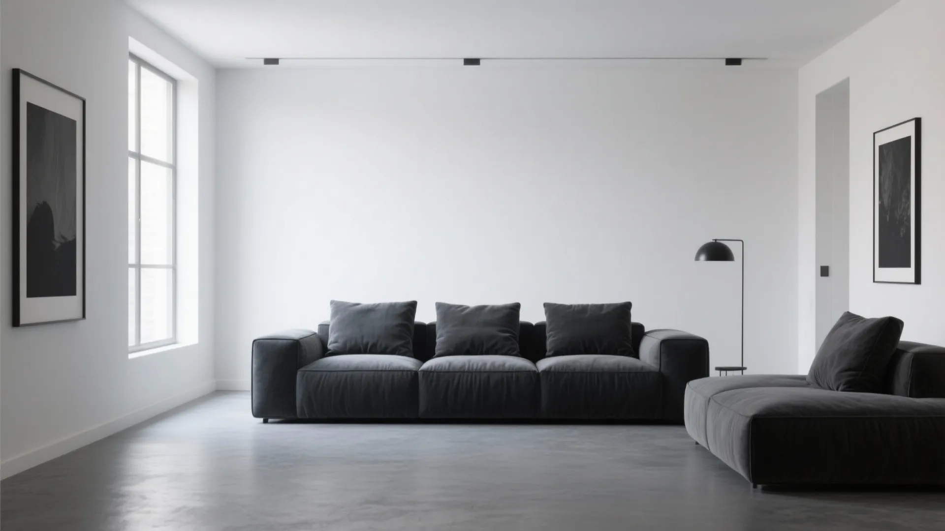 9. Monochrome Layers with Charcoal and White