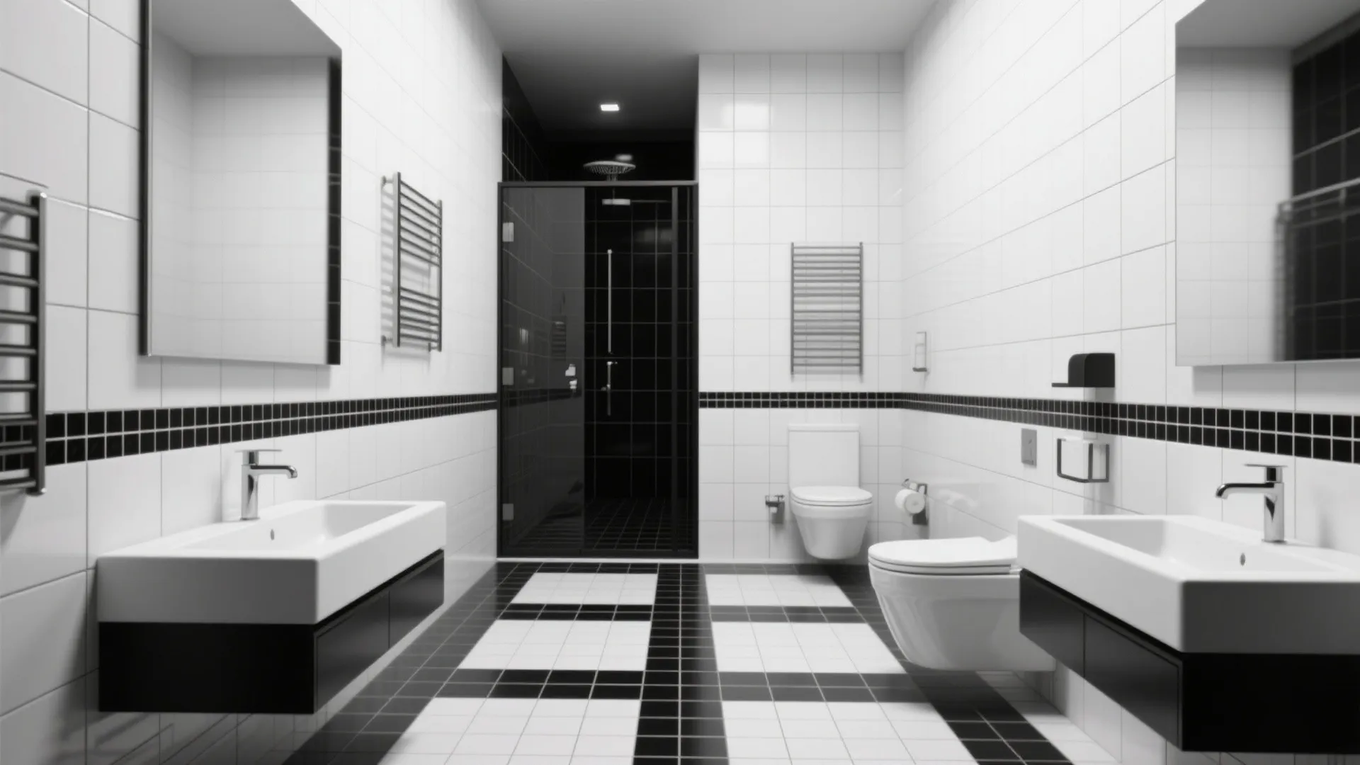 8. Monochrome Grout Play