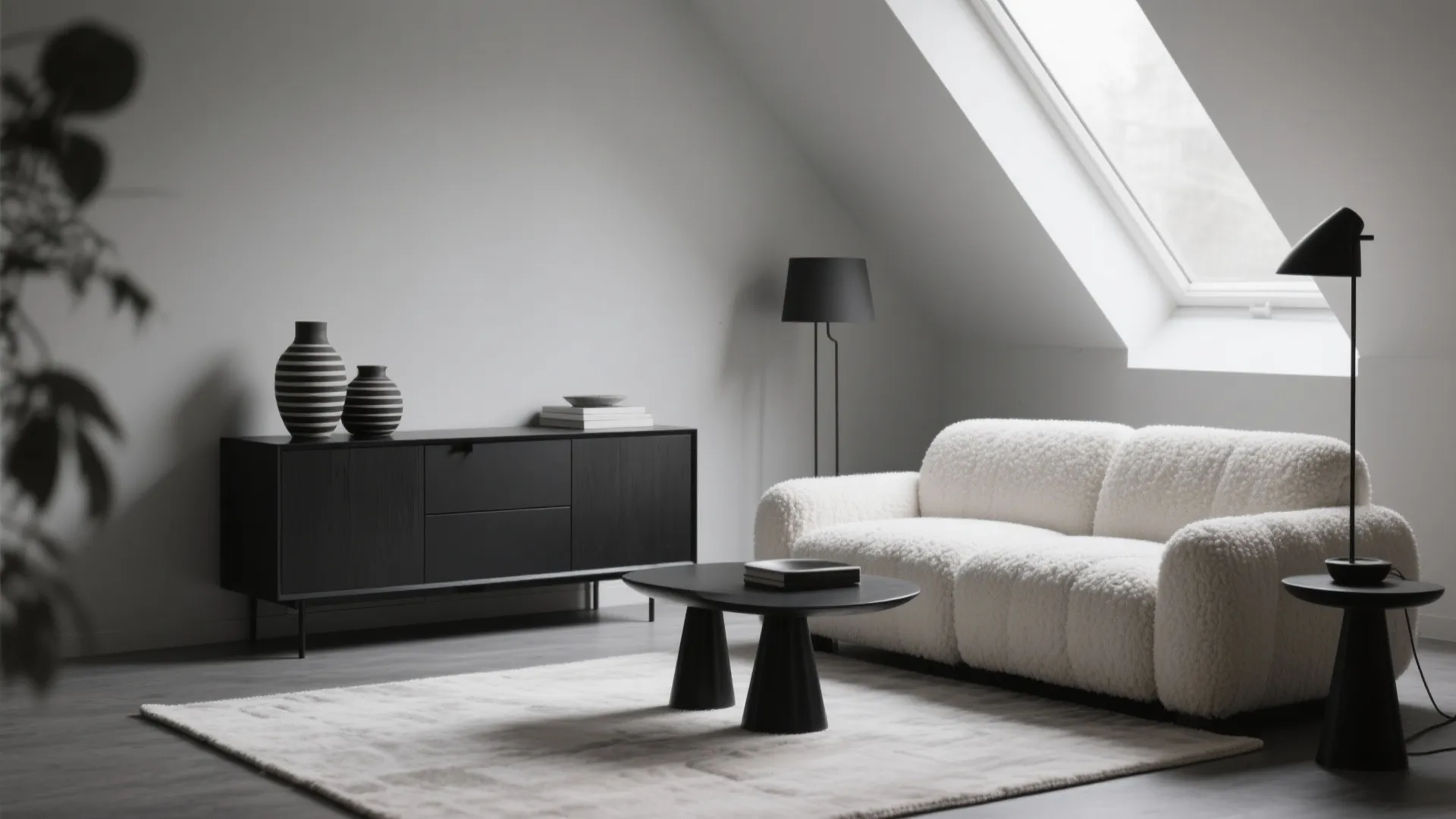 Monochrome Layering: Cream to Charcoal