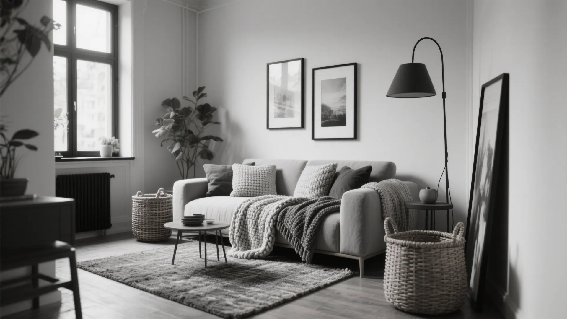 3. Monochrome Layers with High-Contrast Accents