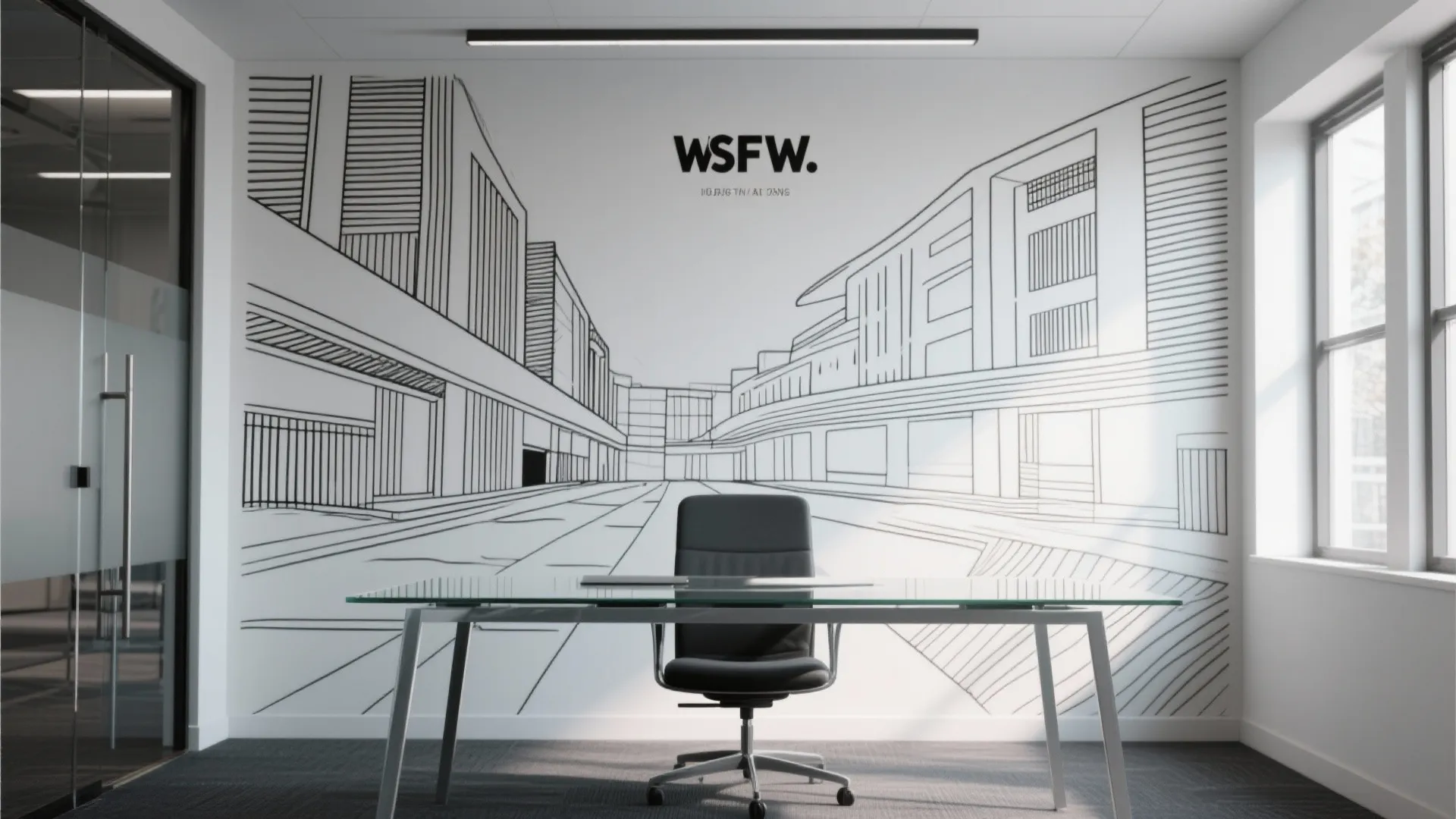 4. Monochrome Line Art