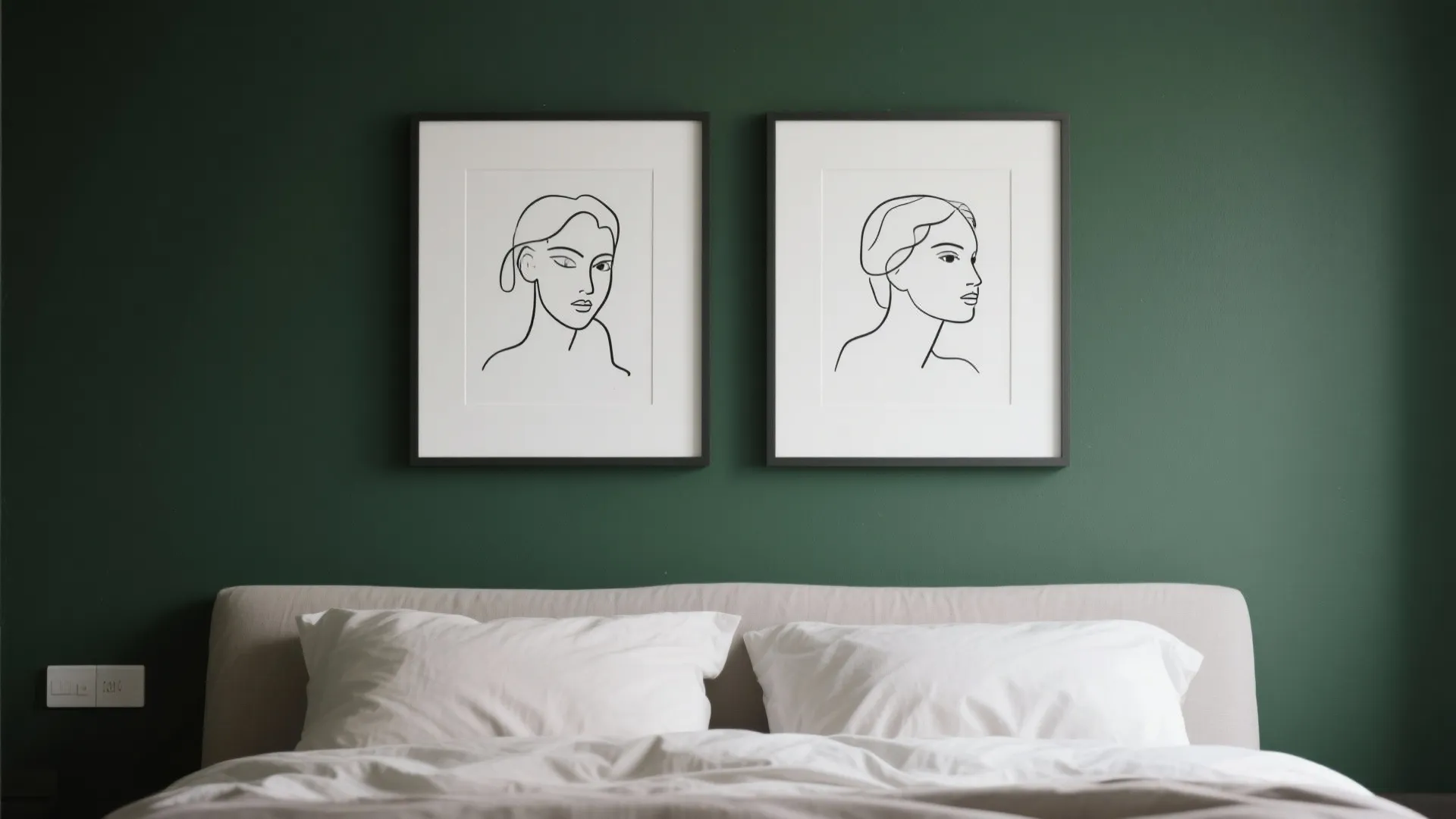 2. Monochrome Line Art