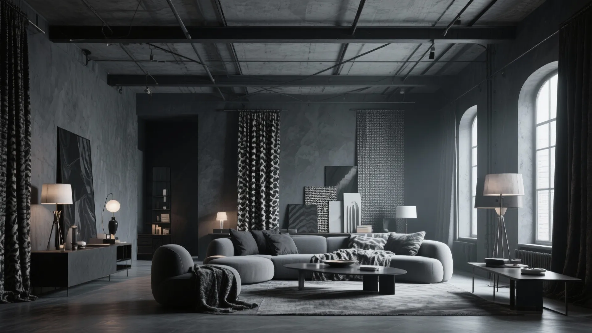 Monochrome Elegance with Texture