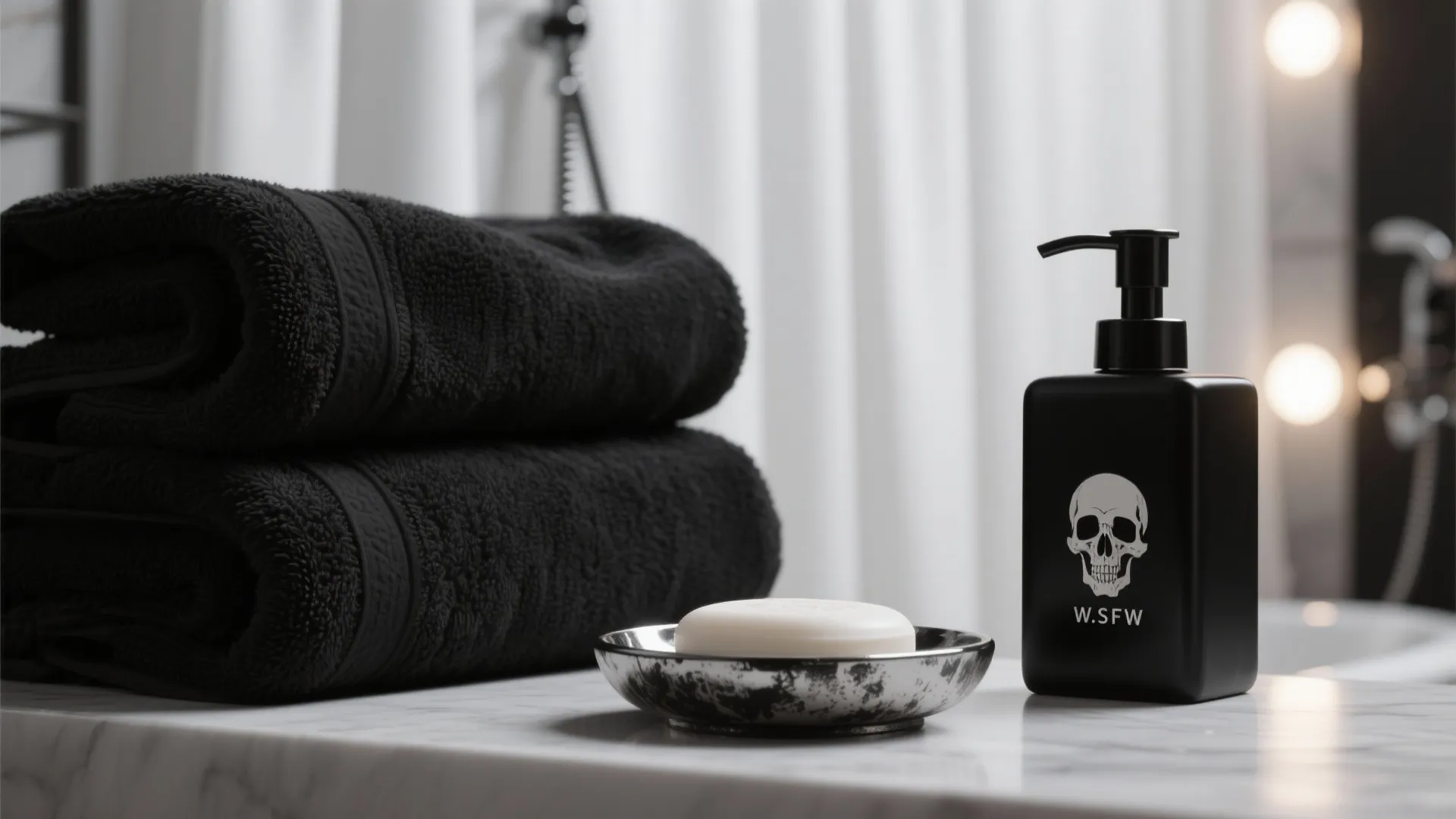 1. Monochrome Macabre — Black, White, and a Touch of Silver